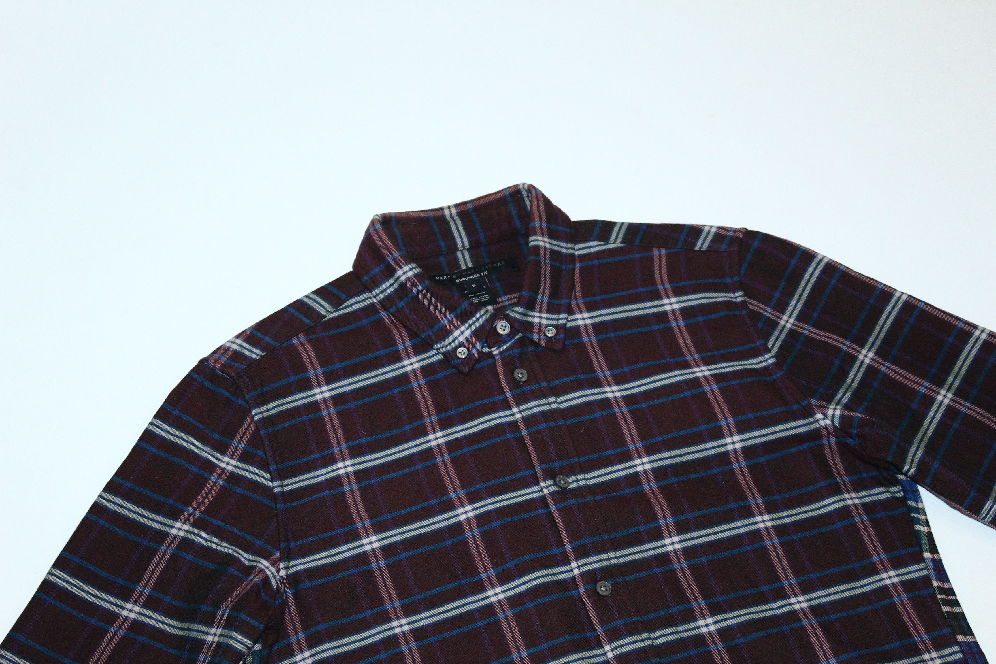 Marc by Marc Jacobs Marc by Marc Jacobs Shrunken Fit Plaid Rugged Flannel Shirt Size US M / EU 48-50 / 2 - 3 Thumbnail