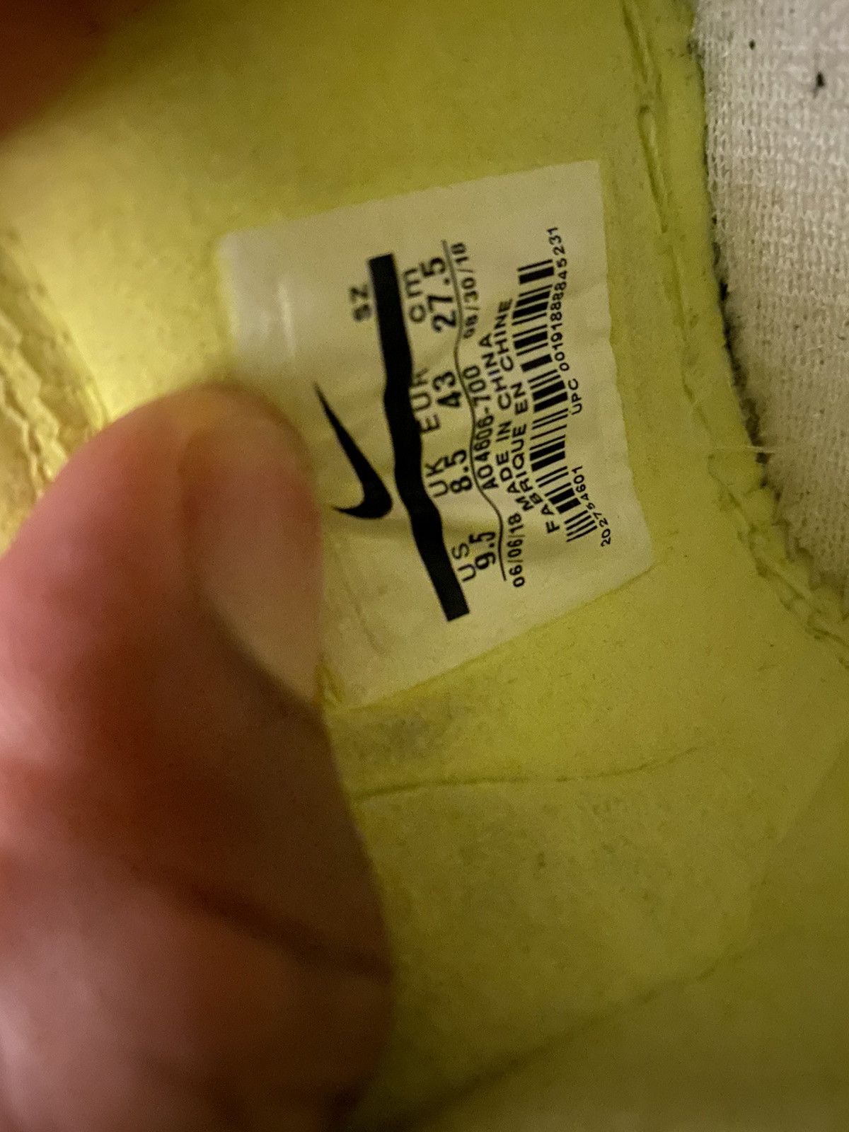 Nike × Off-White Air Force One Off-White Volt Size US 9.5 / EU 42-43 - 9 Thumbnail