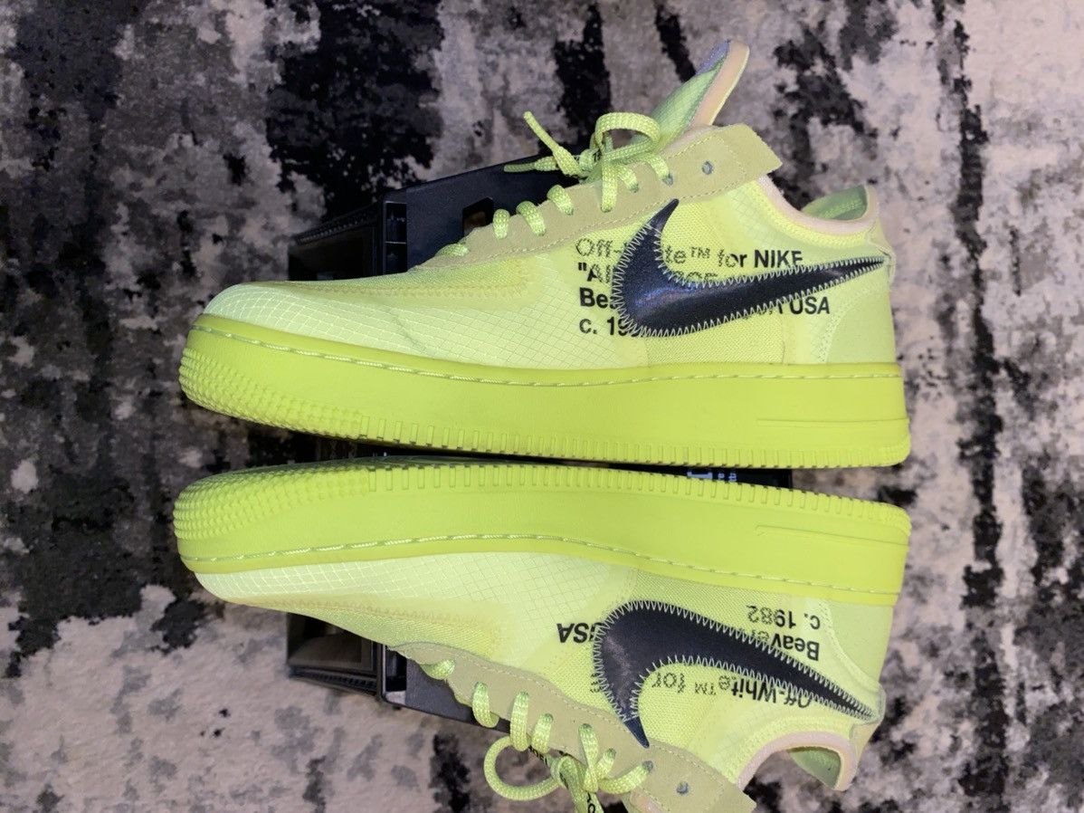 Nike × Off-White Air Force One Off-White Volt Size US 9.5 / EU 42-43 - 3 Thumbnail
