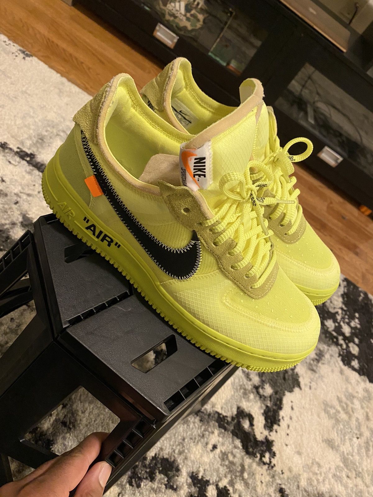Nike × Off-White Air Force One Off-White Volt Size US 9.5 / EU 42-43 - 2 Thumbnail
