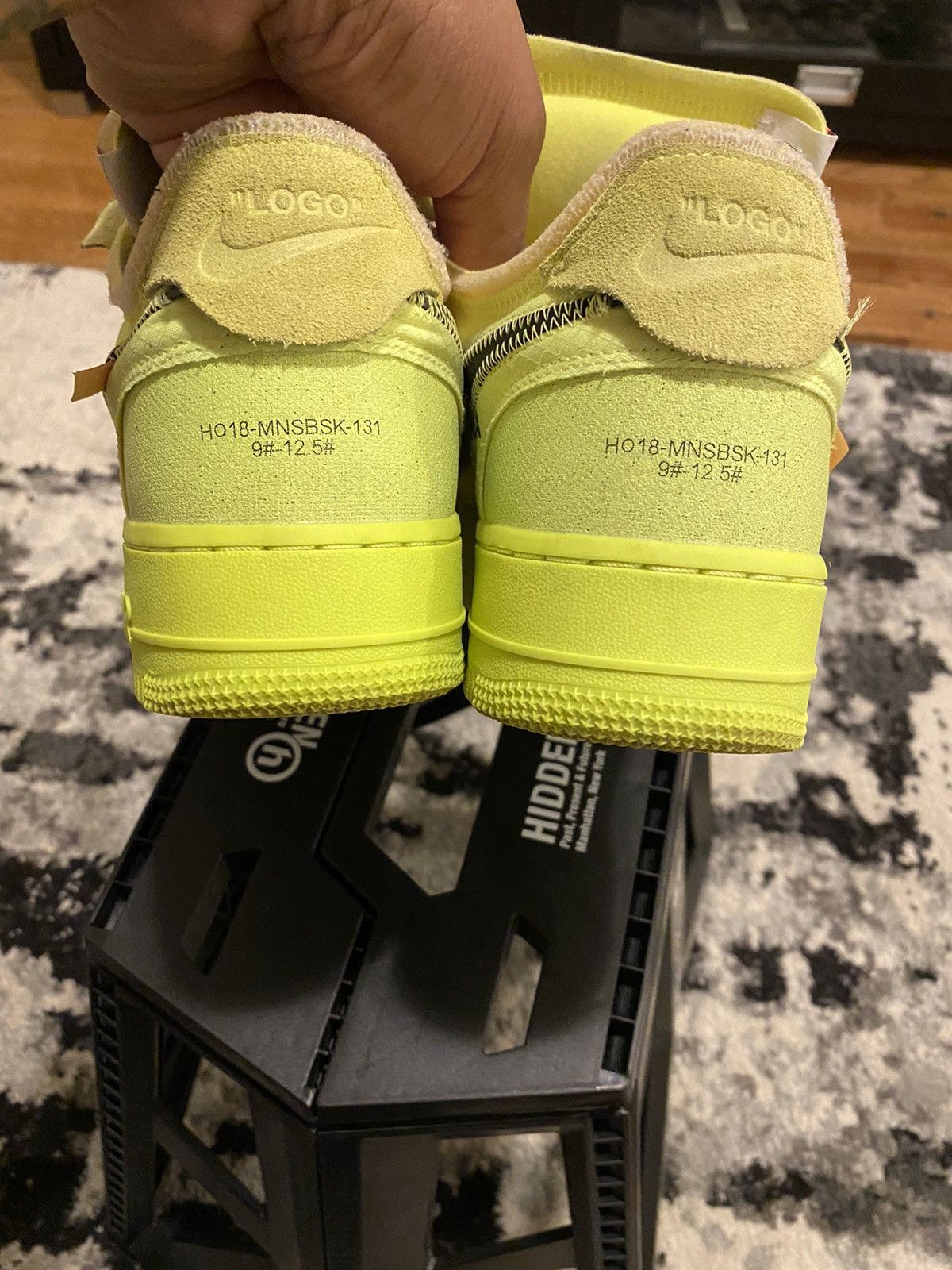 Nike × Off-White Air Force One Off-White Volt Size US 9.5 / EU 42-43 - 5 Thumbnail