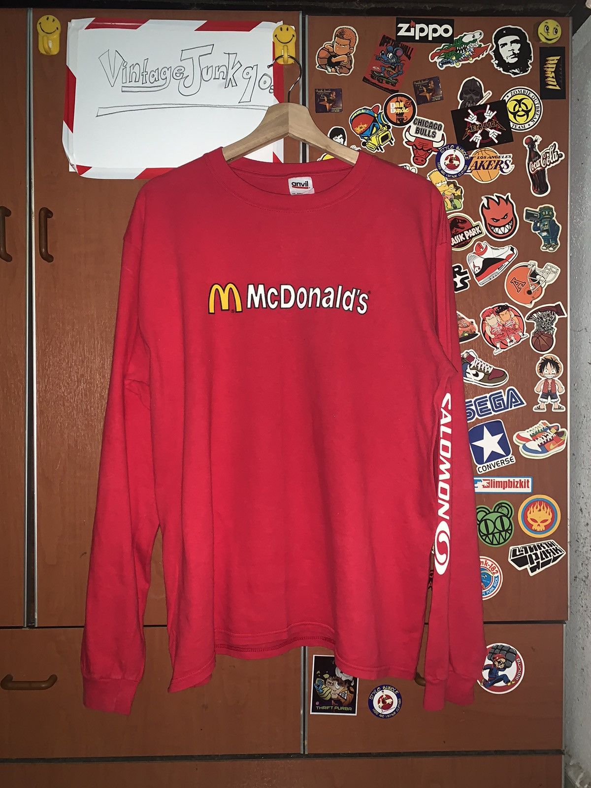 Vintage Vintage 90’s Mc Donald’s Long Sleeve T-shirt Size US M / EU 48-50 / 2 - 1 Thumbnail
