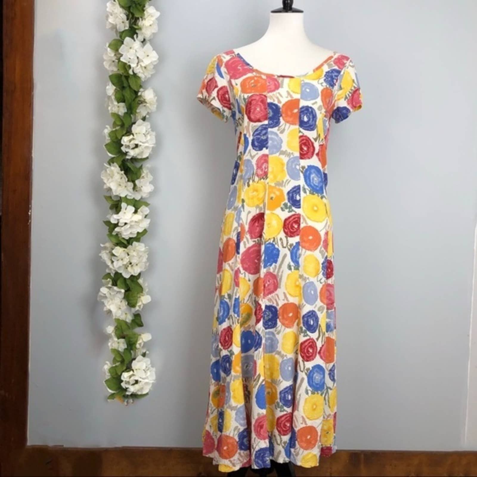 Jams World Jams World Colorful Floral Maxi Dress Small Grailed