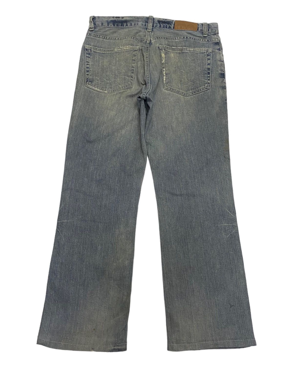 Hysteric Glamour × Japanese Brand CREMIEUX BOOTCUT DISTRESSED DENIM BAGGY DENIM JEANS Size US 32 / EU 48 - 2 Thumbnail