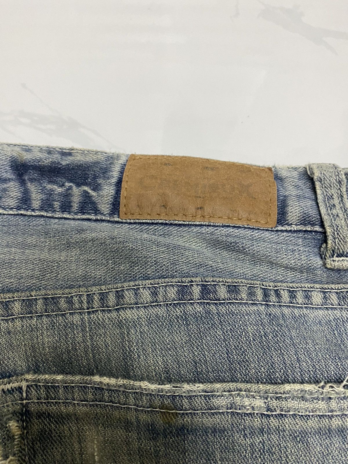 Hysteric Glamour × Japanese Brand CREMIEUX BOOTCUT DISTRESSED DENIM BAGGY DENIM JEANS Size US 32 / EU 48 - 12 Thumbnail