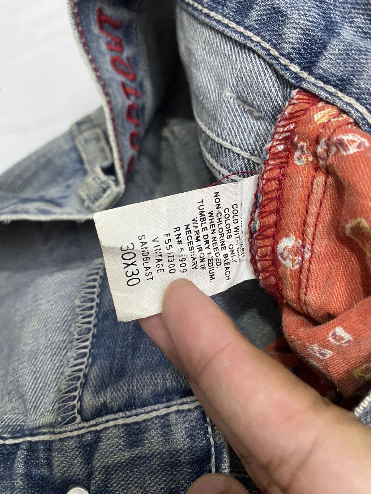 Hysteric Glamour × Japanese Brand CREMIEUX BOOTCUT DISTRESSED DENIM BAGGY DENIM JEANS Size US 32 / EU 48 - 10 Thumbnail