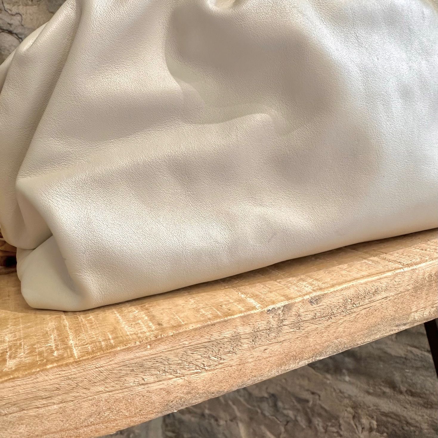 Bottega Veneta Bottega Veneta Beige Leather The Chain Pouch Clutch Size ONE SIZE - 6 Thumbnail