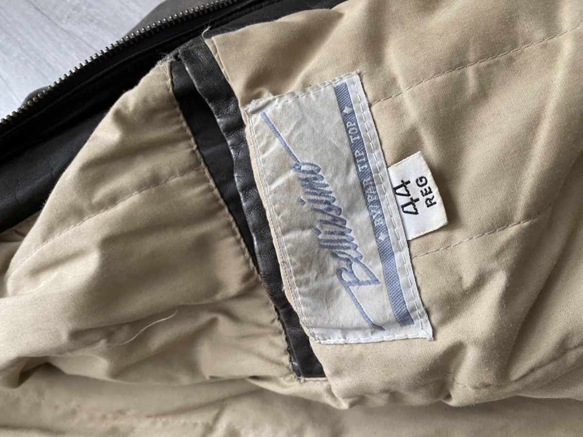Vintage Vintage 80s 90s Bellissimo Brown Bomber Leather Jacket Size US L / EU 52-54 / 3 - 5 Thumbnail