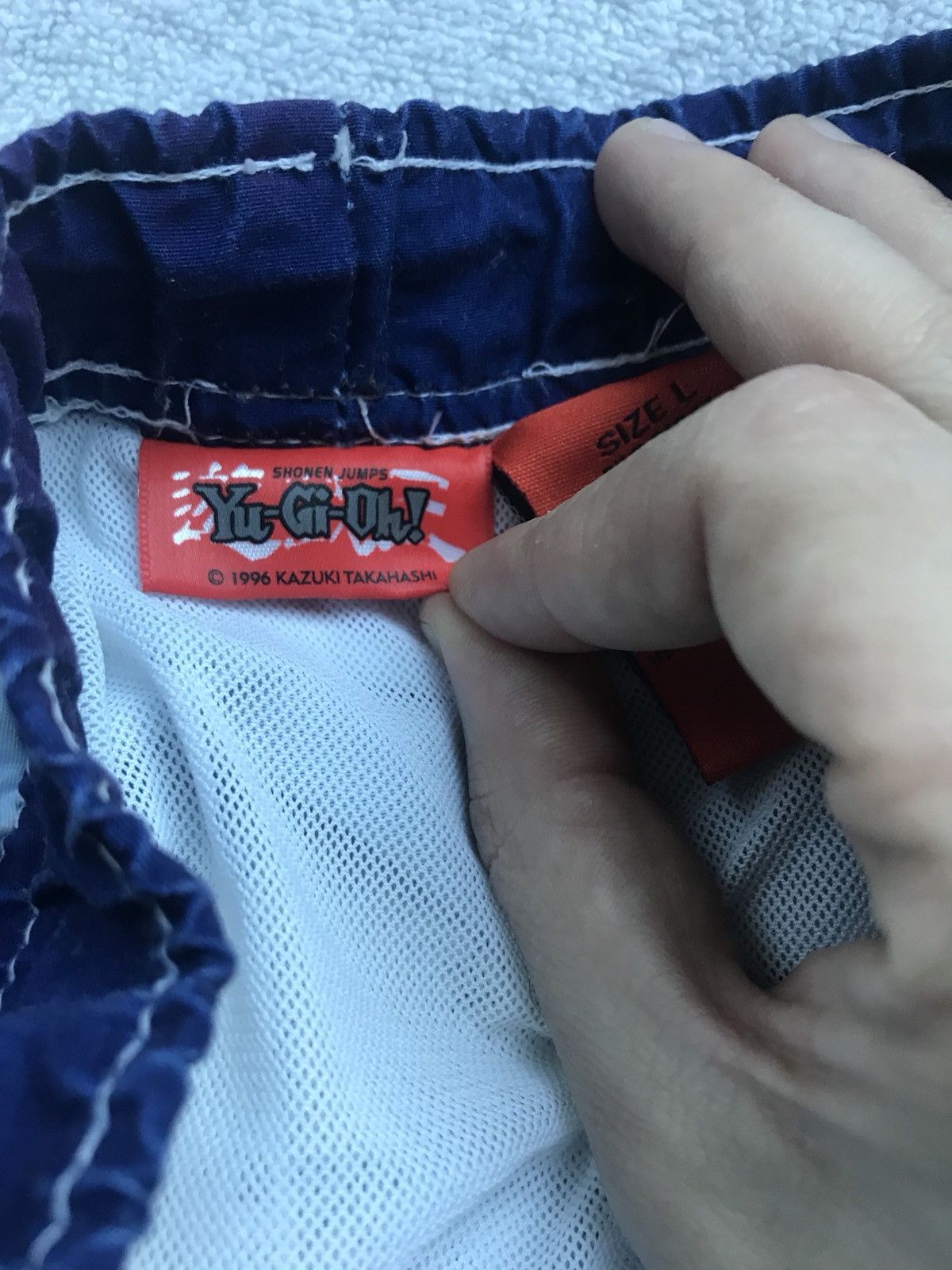 Vintage Mega Grail 1996 Promo Yugioh Bathing Suit Shorts Size US 29 - 3 Thumbnail