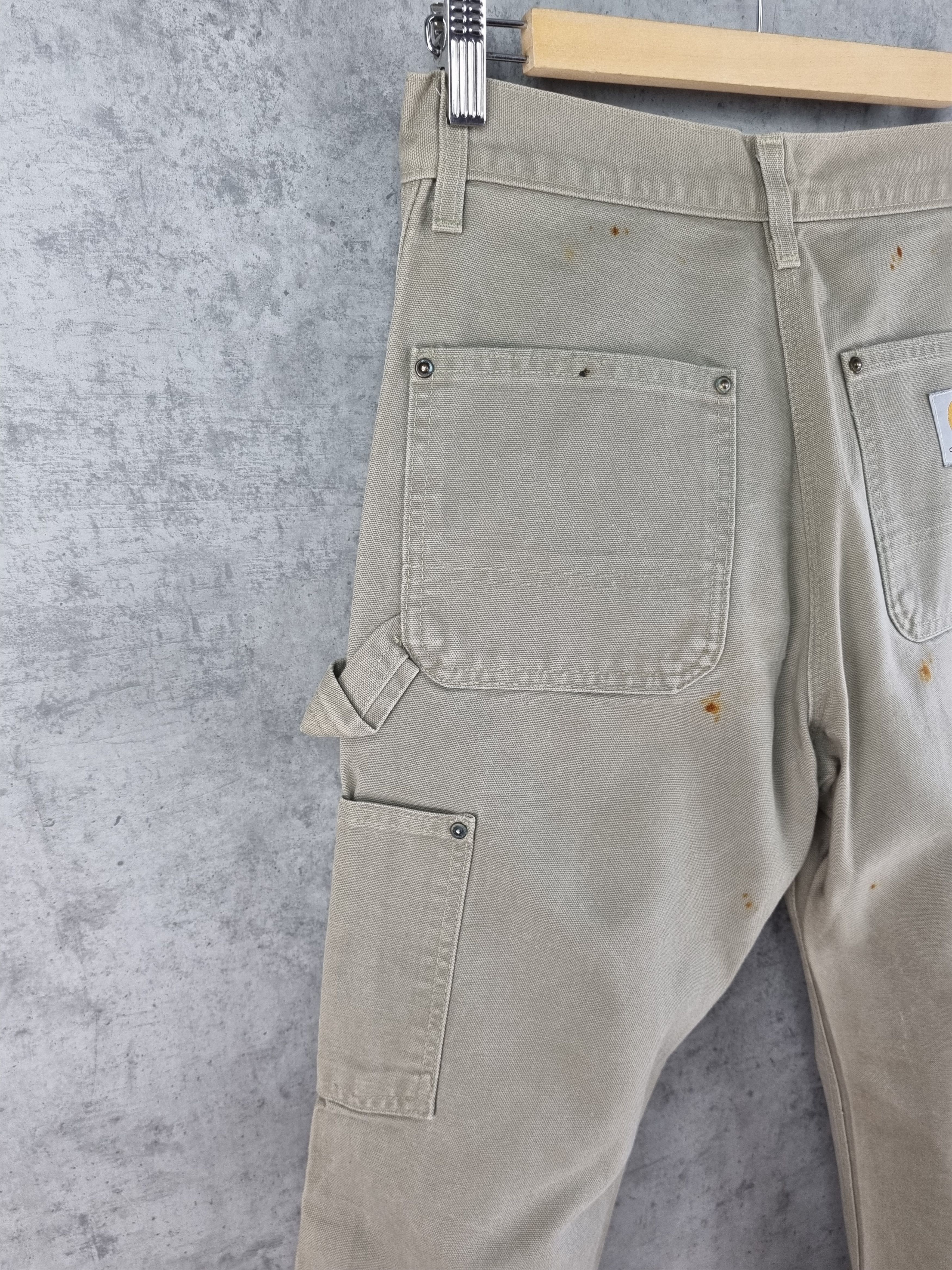 Carhartt × Vintage 80s Carhartt Double knee dirty WORKERS Pants Union Made Size US 28 / EU 44 - 15 Thumbnail