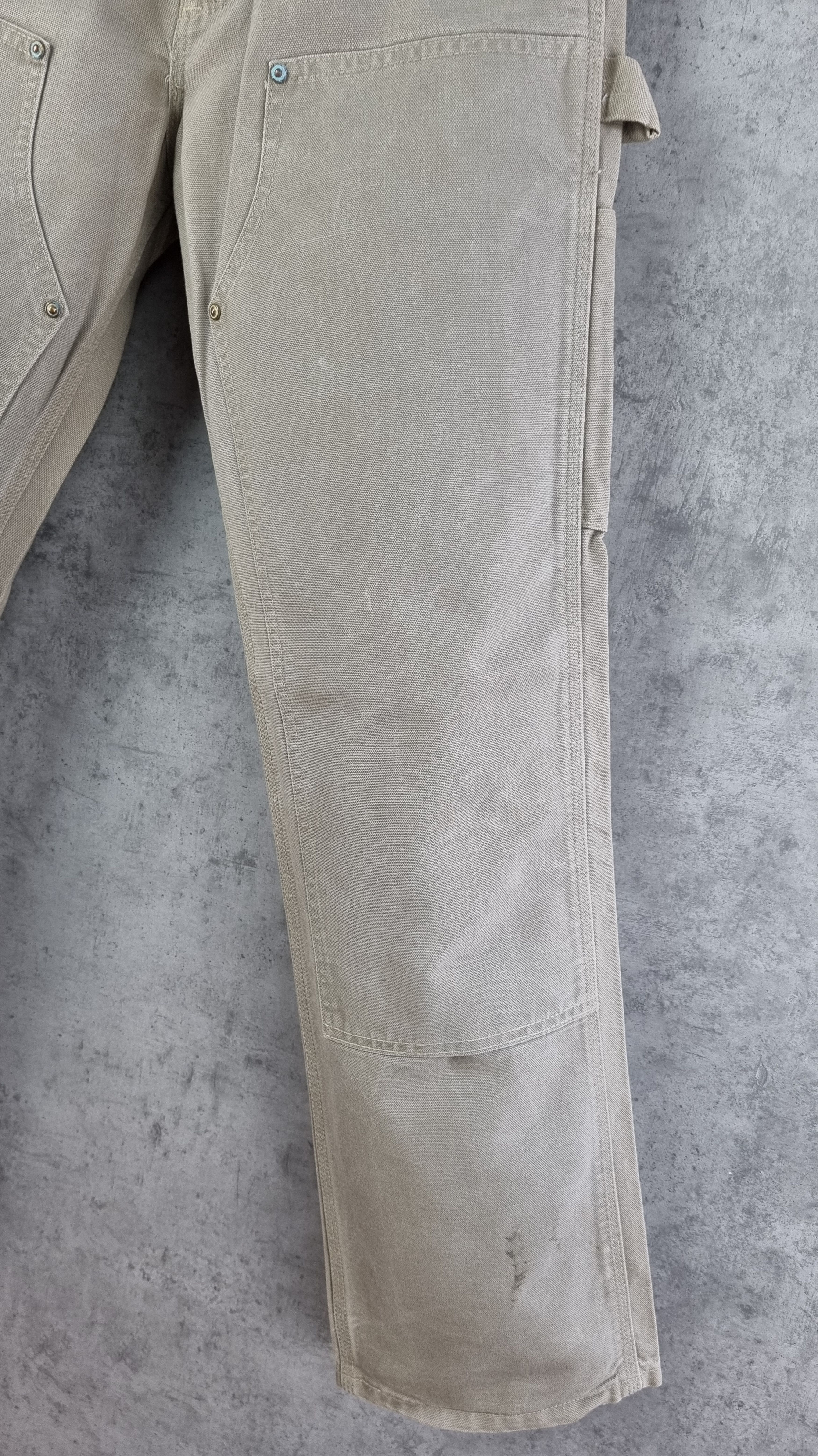 Carhartt × Vintage 80s Carhartt Double knee dirty WORKERS Pants Union Made Size US 28 / EU 44 - 19 Thumbnail