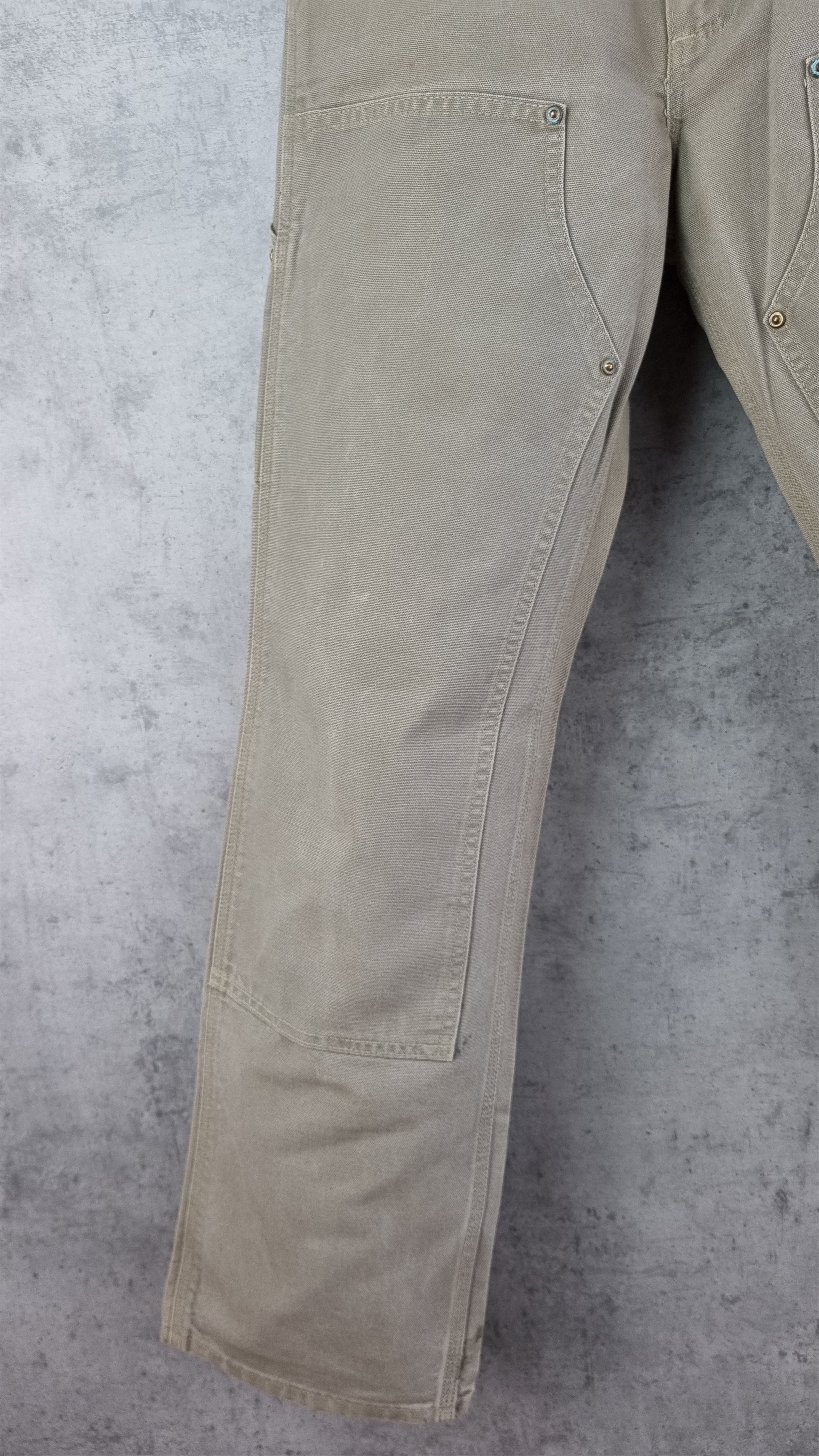 Carhartt × Vintage 80s Carhartt Double knee dirty WORKERS Pants Union Made Size US 28 / EU 44 - 18 Thumbnail