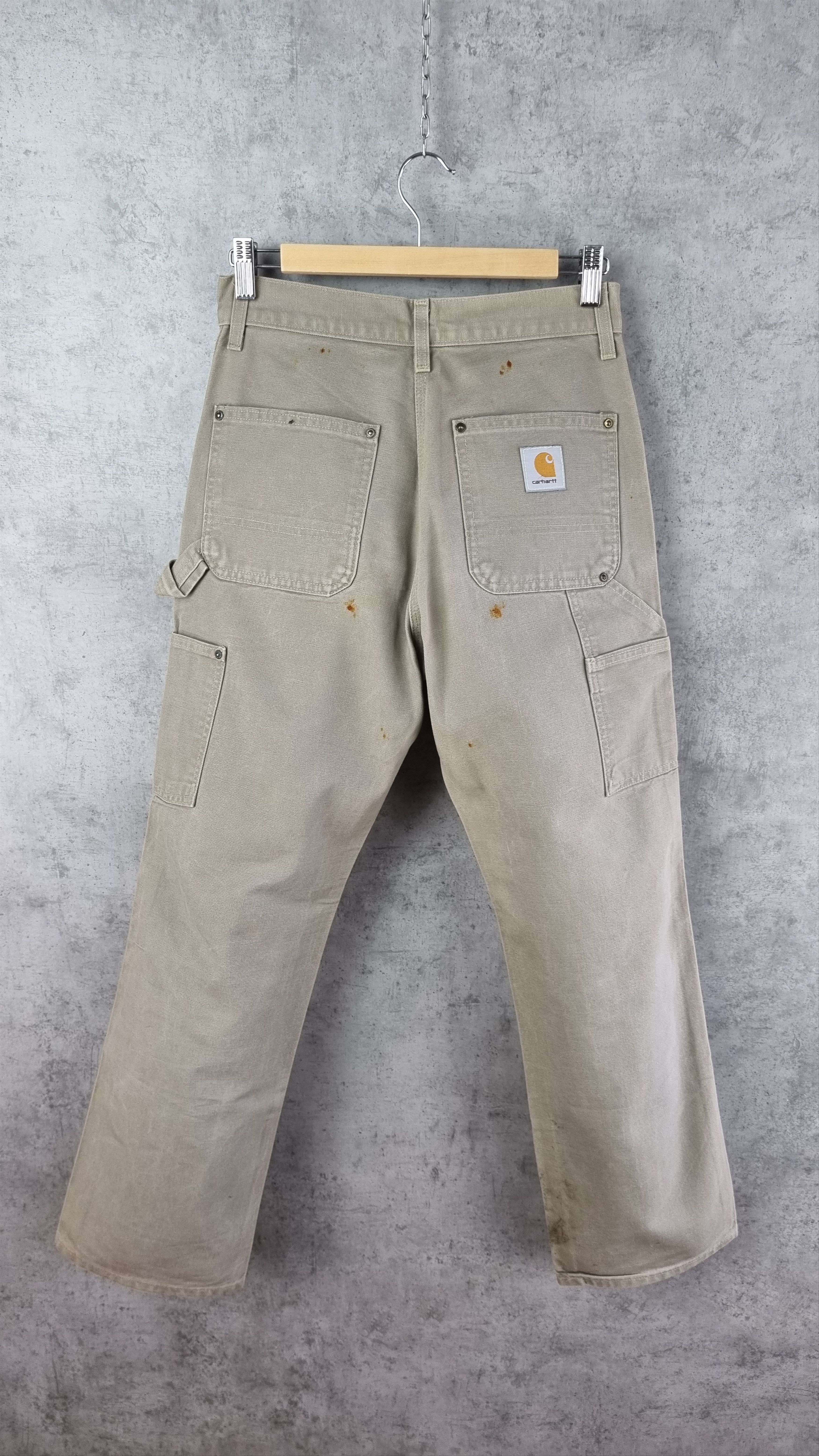 Carhartt × Vintage 80s Carhartt Double knee dirty WORKERS Pants Union Made Size US 28 / EU 44 - 4 Thumbnail