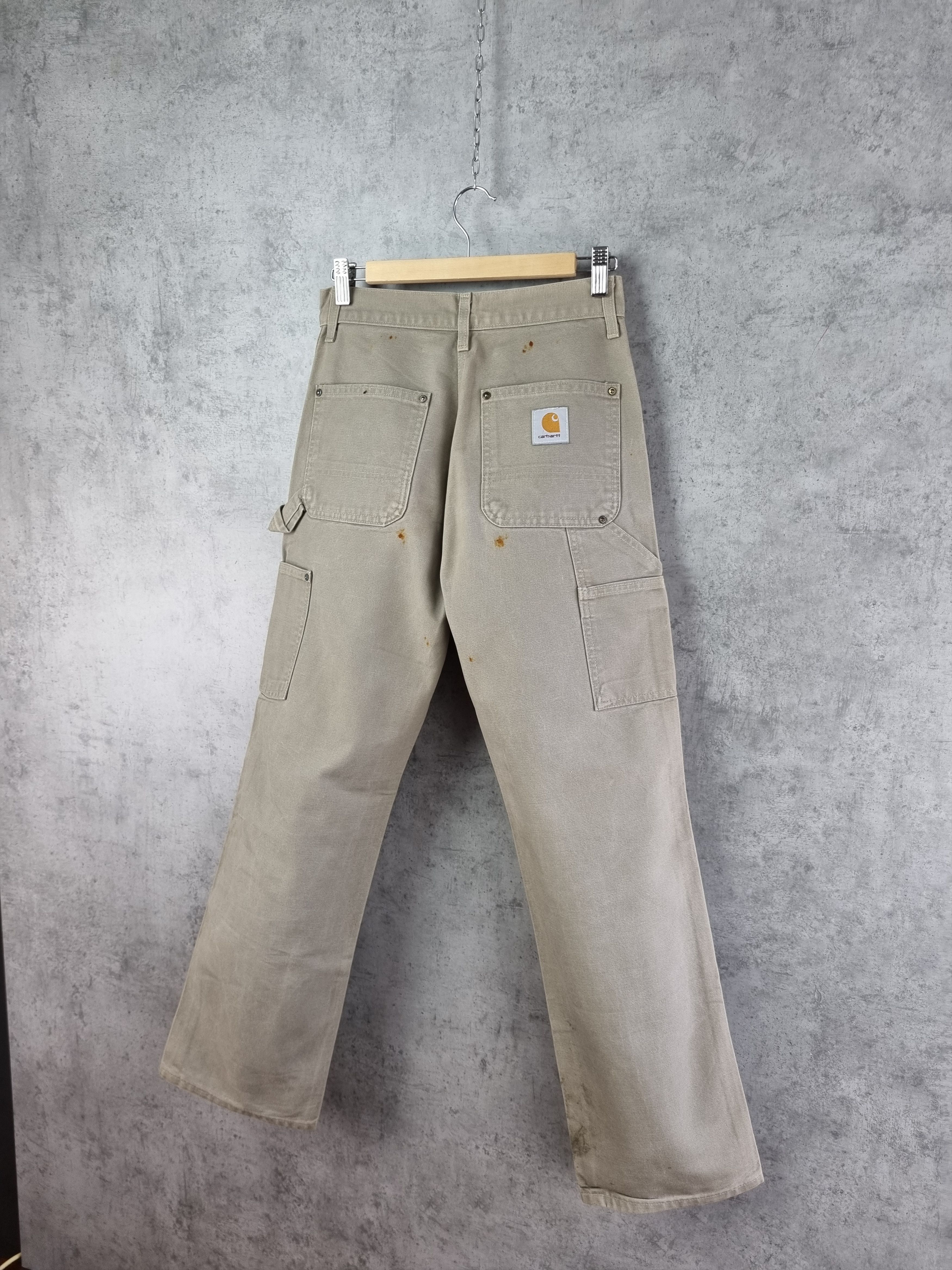 Carhartt × Vintage 80s Carhartt Double knee dirty WORKERS Pants Union Made Size US 28 / EU 44 - 20 Thumbnail