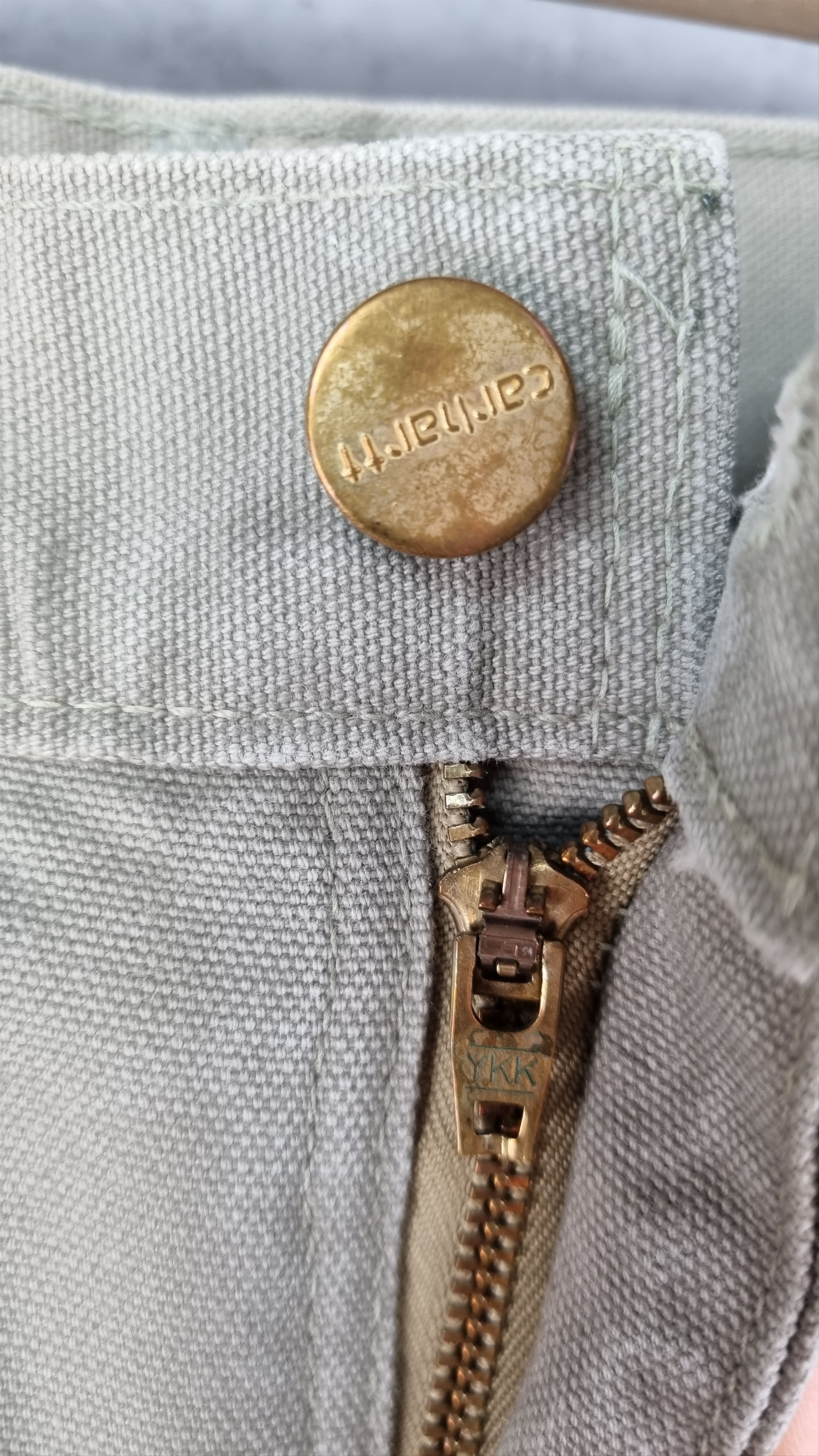 Carhartt × Vintage 80s Carhartt Double knee dirty WORKERS Pants Union Made Size US 28 / EU 44 - 11 Thumbnail