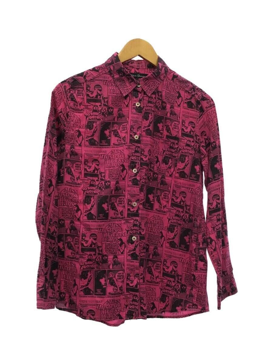 image of Hysteric Glamour Comic Print Buttonup in Red, Men's (Size Small)