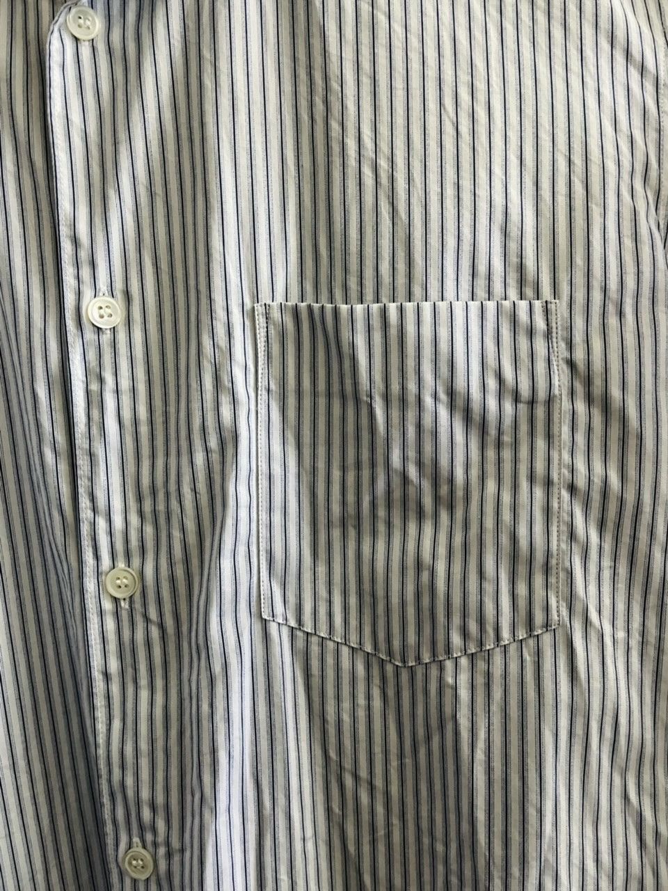 Comme des Garcons SHIRT COMME DES GARCONS SHIRT 16AW STRIPE SHIRT WITH WOOL PATCHES Size US S / EU 44-46 / 1 - 4 Thumbnail