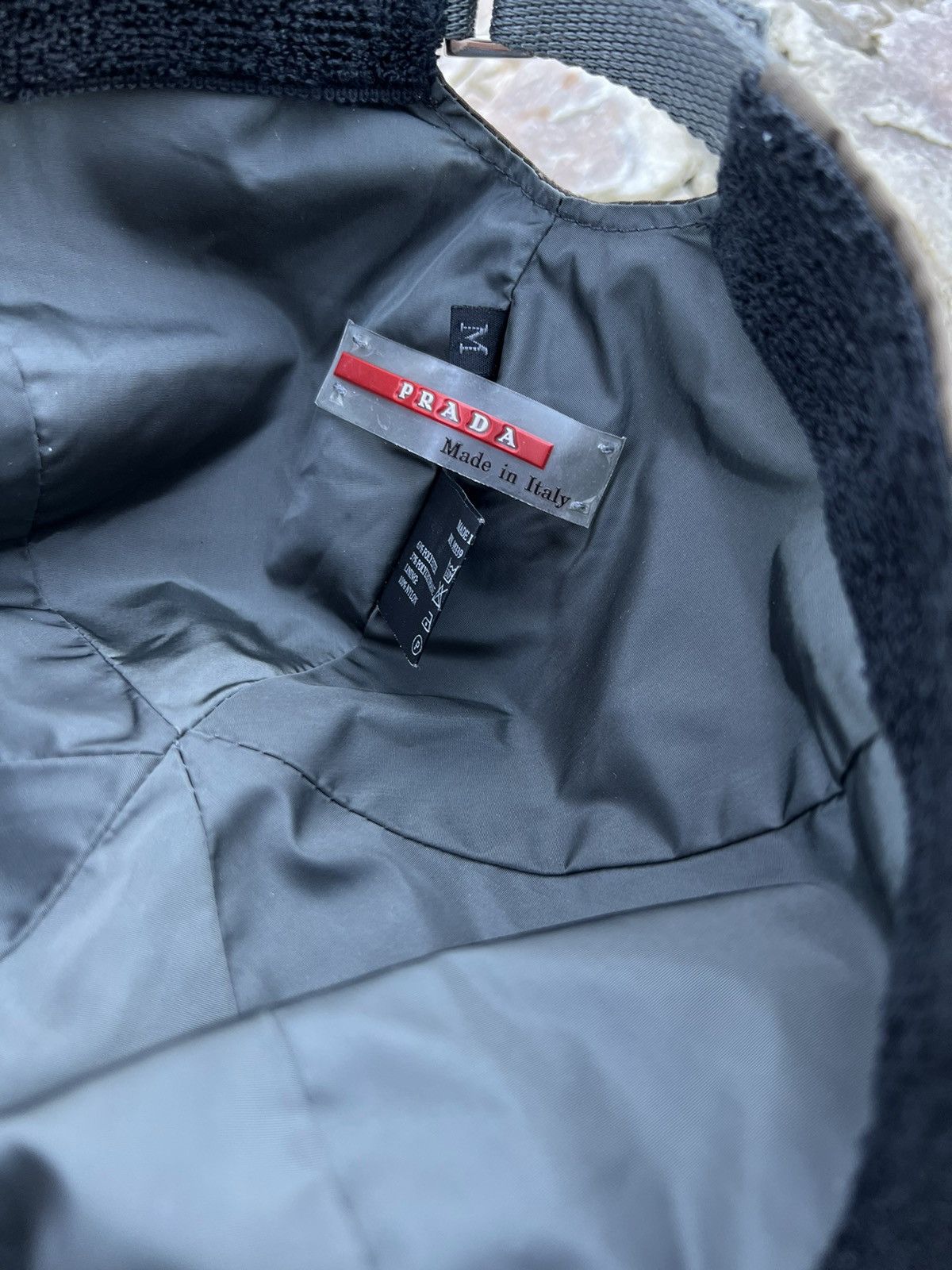 Prada × Vintage •Free shipping• Prada vintage red tab nylon cap OS Size ONE SIZE - 10 Thumbnail