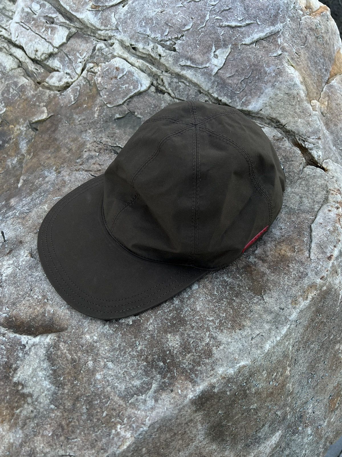 Prada × Vintage •Free shipping• Prada vintage red tab nylon cap OS Size ONE SIZE - 2 Thumbnail