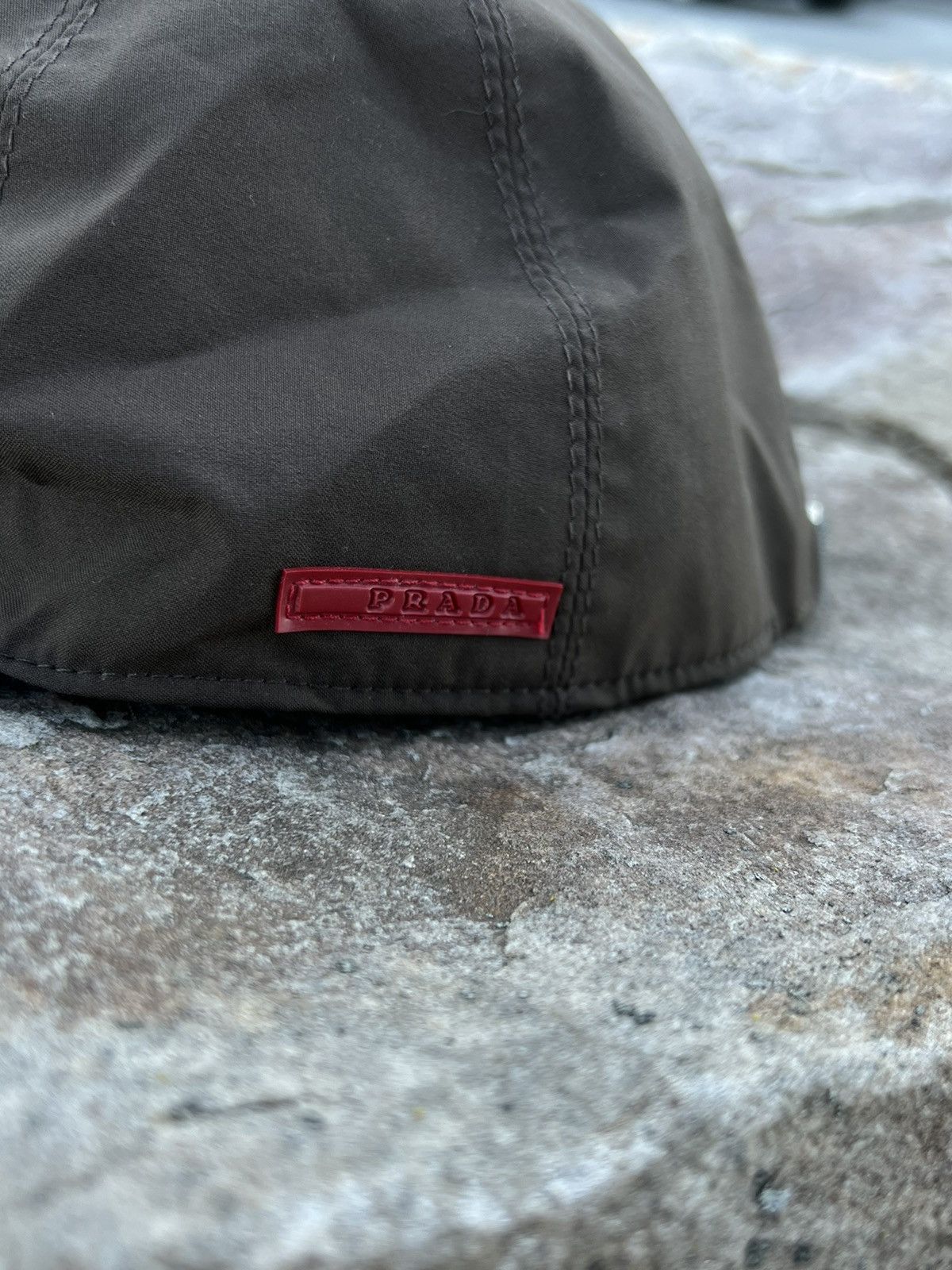 Prada × Vintage •Free shipping• Prada vintage red tab nylon cap OS Size ONE SIZE - 3 Thumbnail