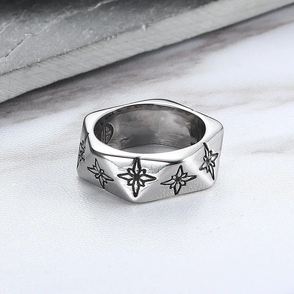 Jewelry × Vintage Vintage Star Ring Fashion Gothic Size ONE SIZE - 3 Thumbnail