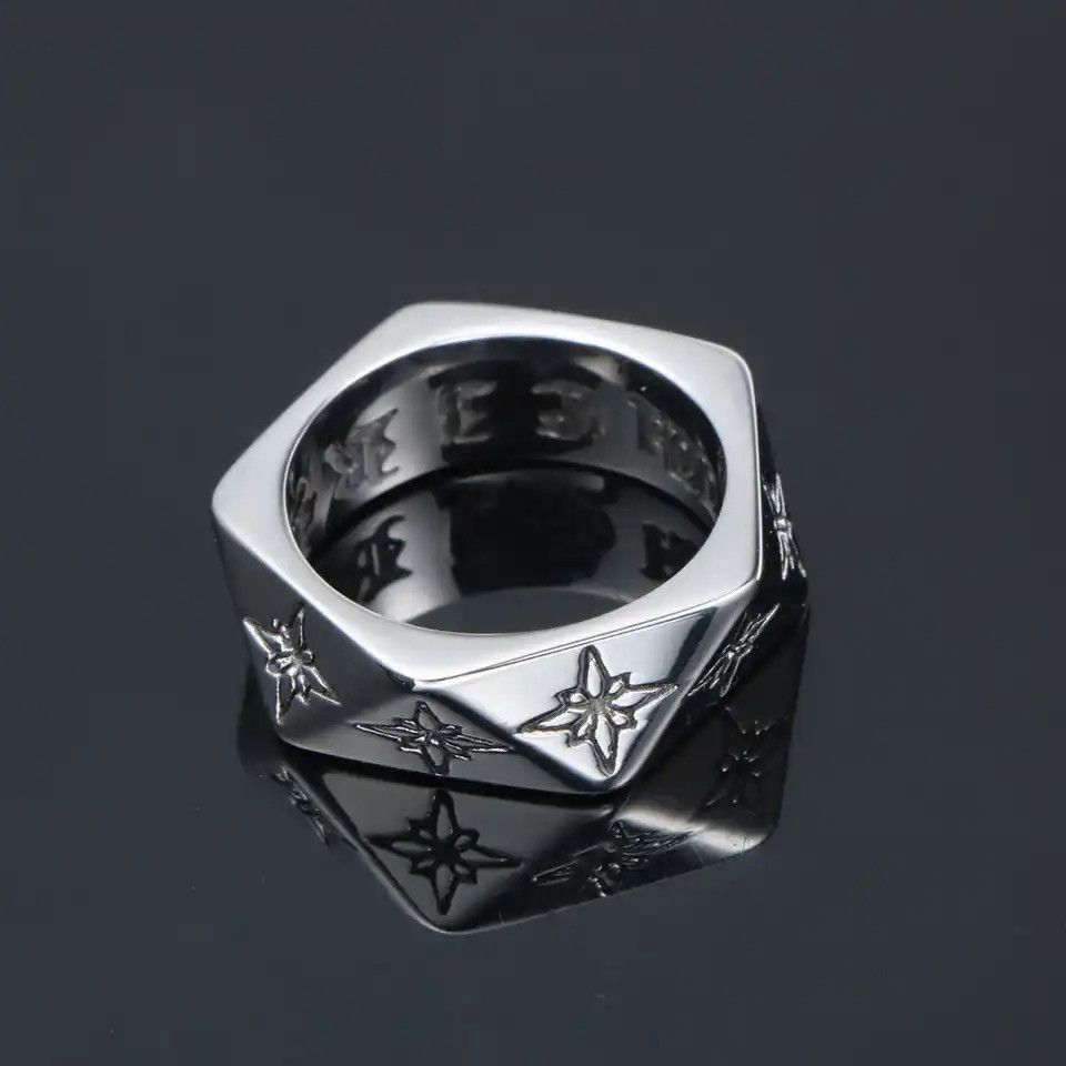 Jewelry × Vintage Vintage Star Ring Fashion Gothic Size ONE SIZE - 4 Thumbnail