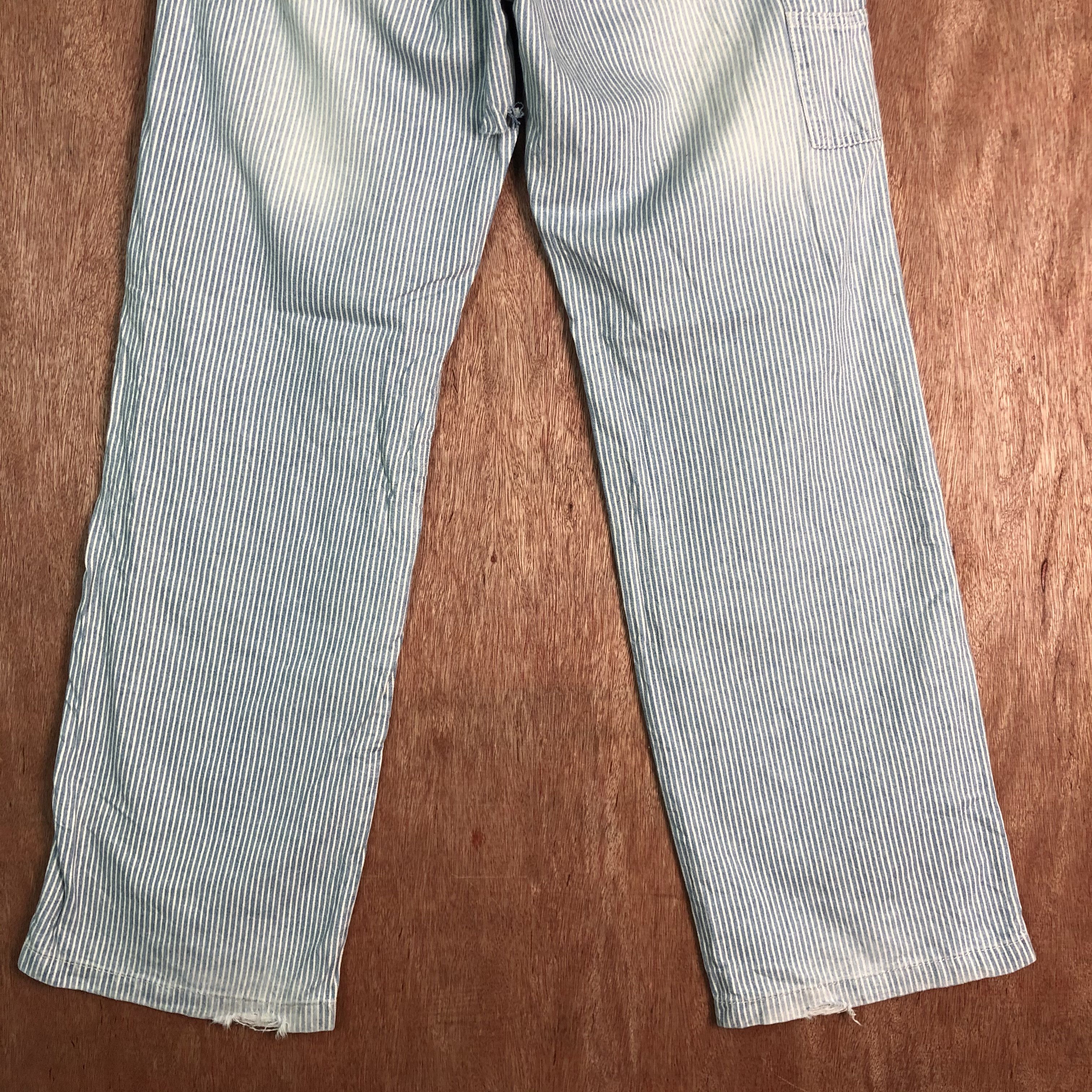 Vintage DLL Japan Light Blue stripe worker painter Pants #c093 Size US 30 / EU 46 - 8 Thumbnail