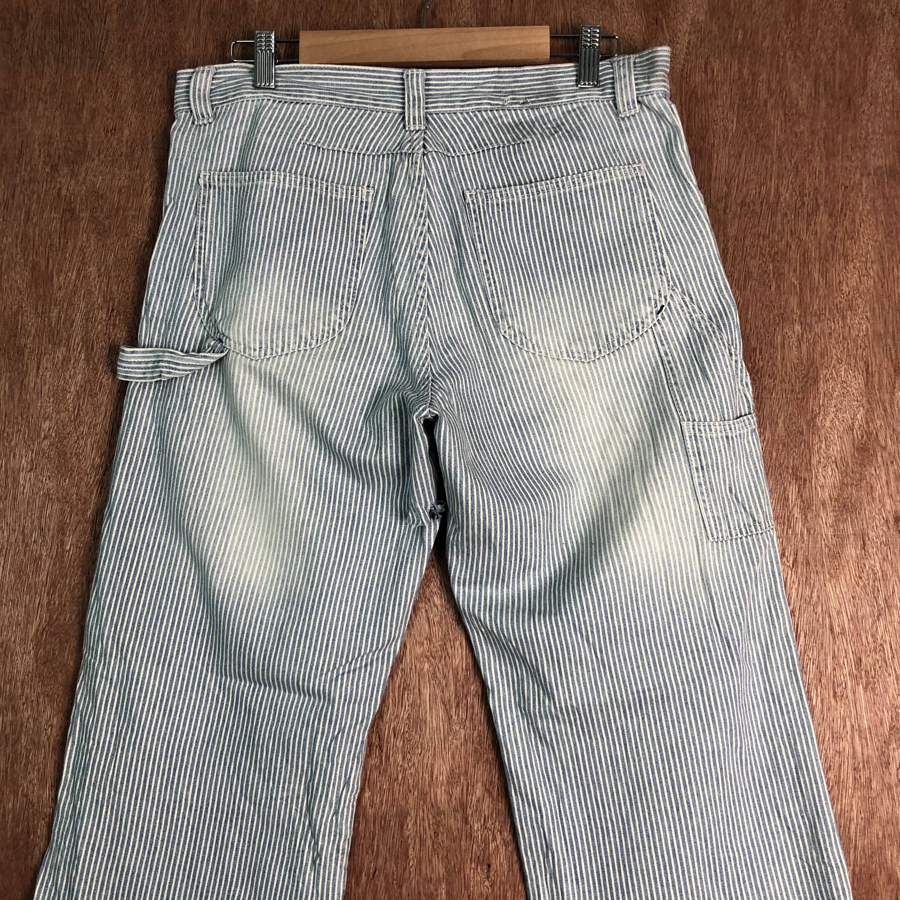 Vintage DLL Japan Light Blue stripe worker painter Pants #c093 Size US 30 / EU 46 - 7 Thumbnail