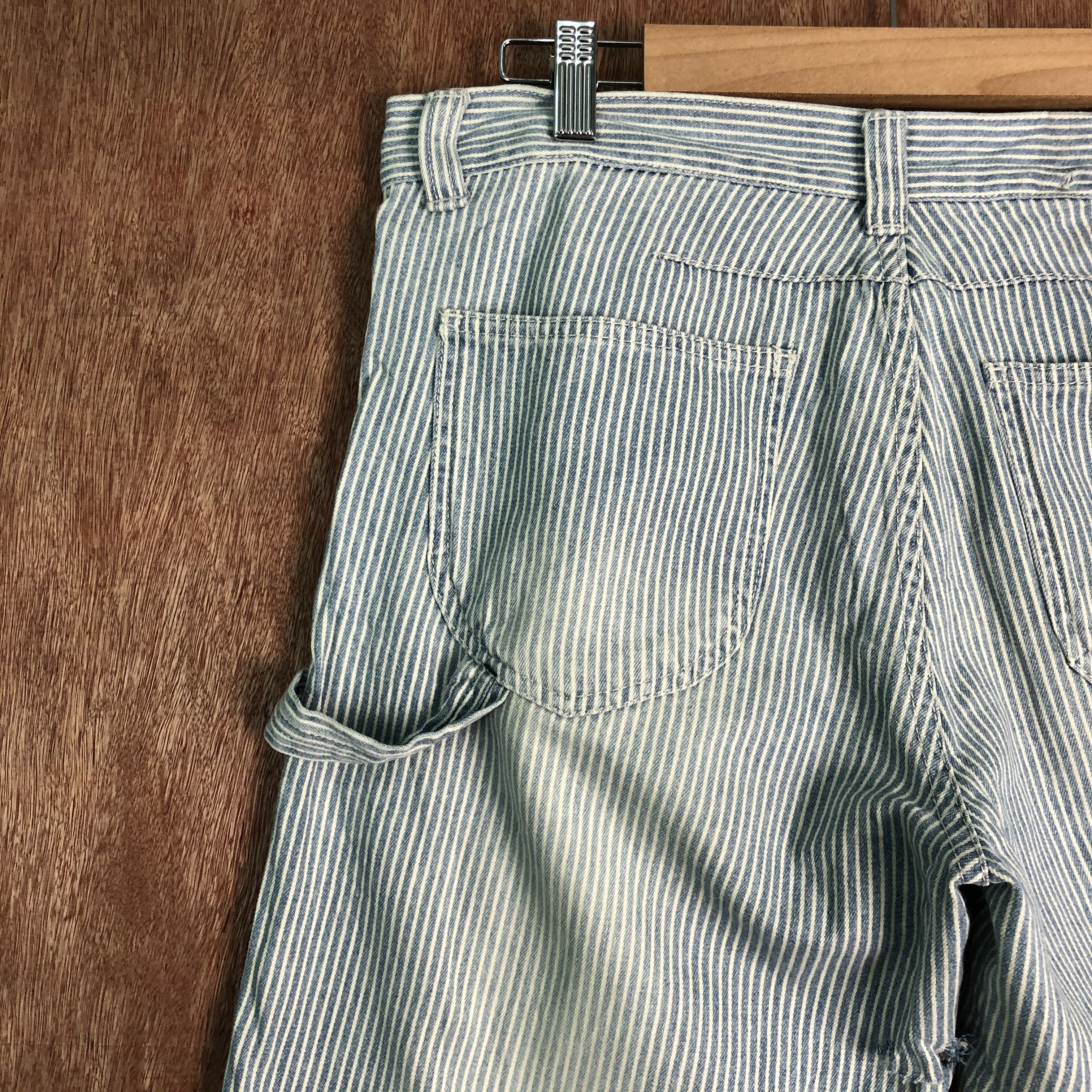 Vintage DLL Japan Light Blue stripe worker painter Pants #c093 Size US 30 / EU 46 - 10 Thumbnail