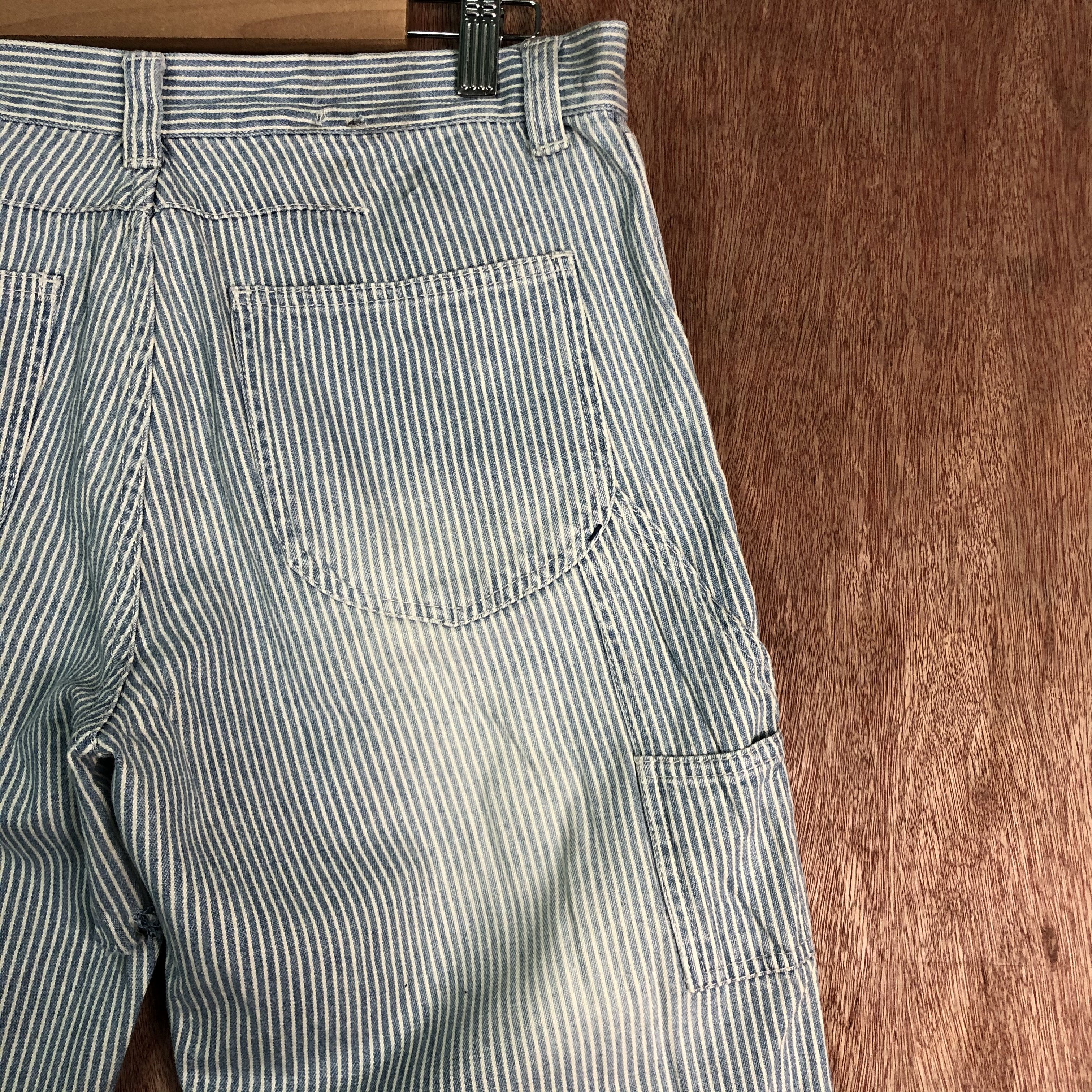 Vintage DLL Japan Light Blue stripe worker painter Pants #c093 Size US 30 / EU 46 - 11 Thumbnail