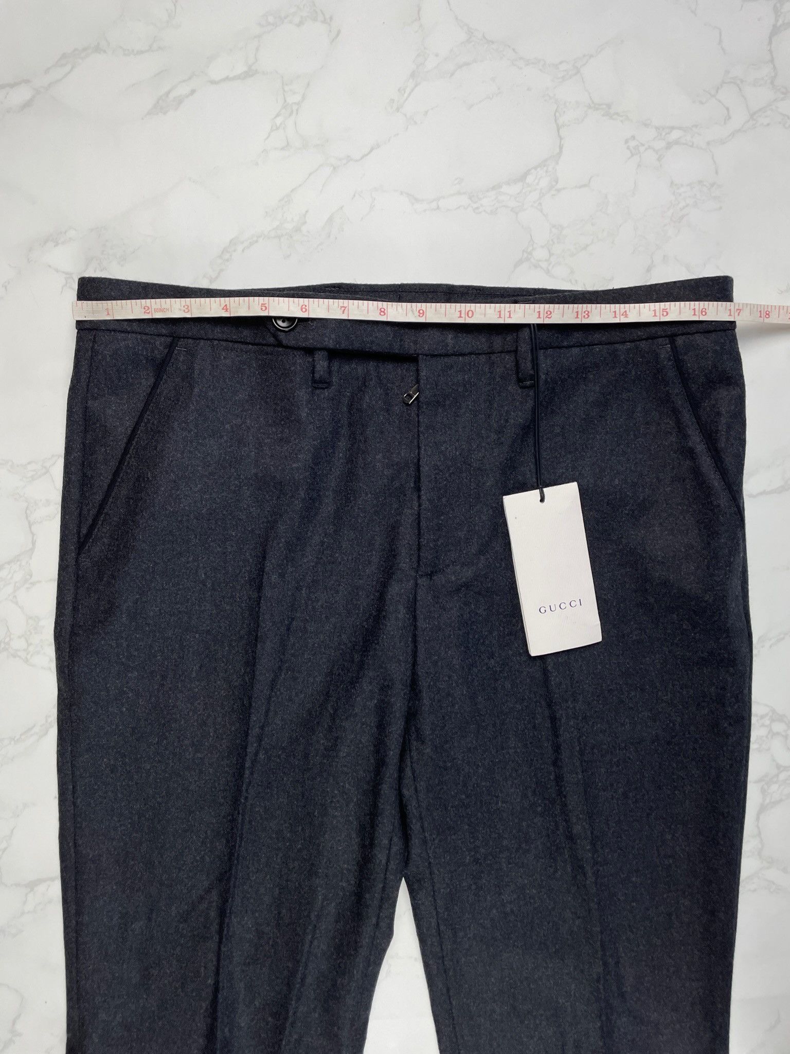 Gucci 🔥70% OFF🔥 Gucci Grey Wool Riding Casual Pants Size US 32 / EU 48 - 2 Thumbnail