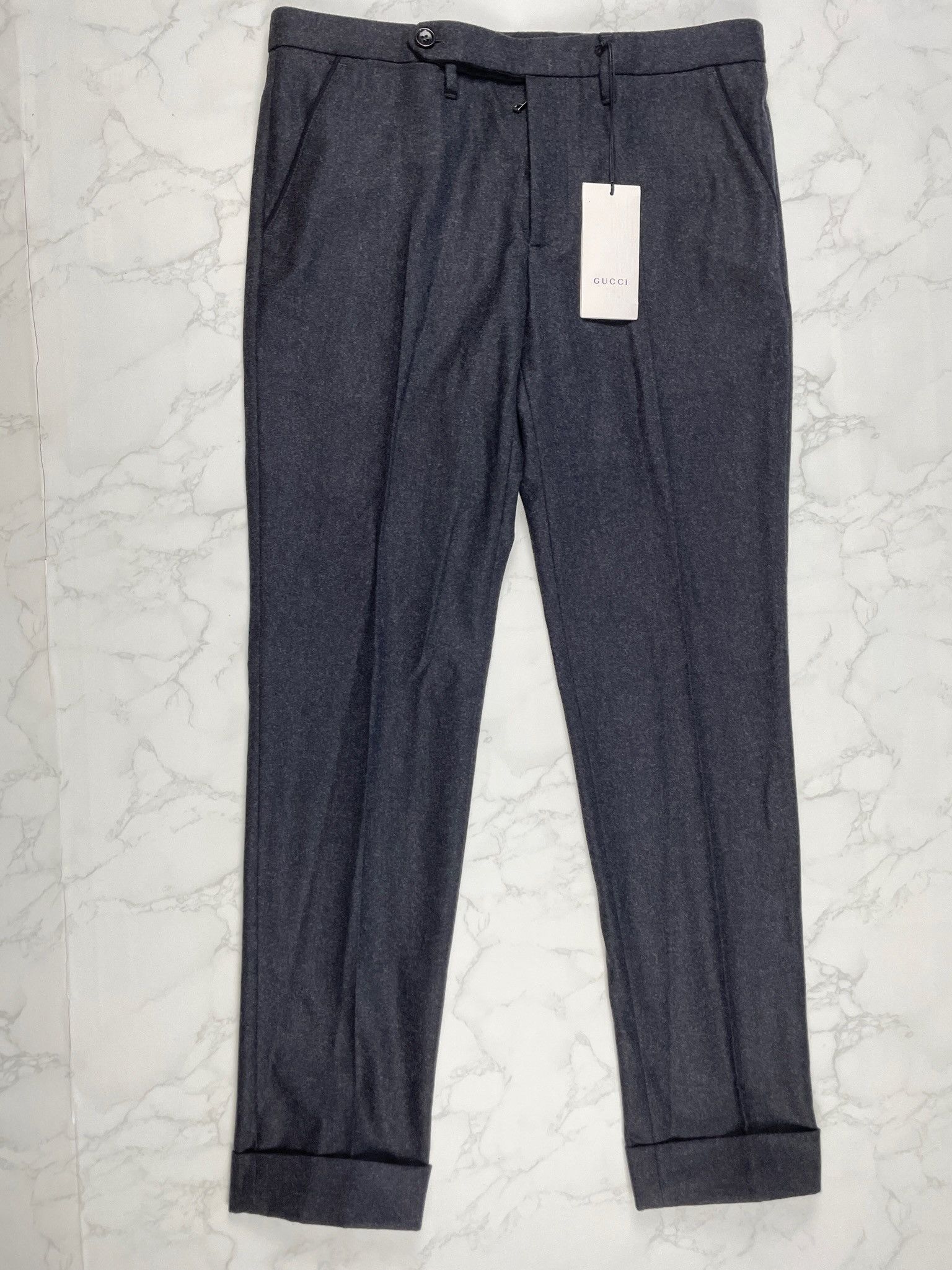 Gucci 🔥70% OFF🔥 Gucci Grey Wool Riding Casual Pants Size US 32 / EU 48 - 7 Thumbnail