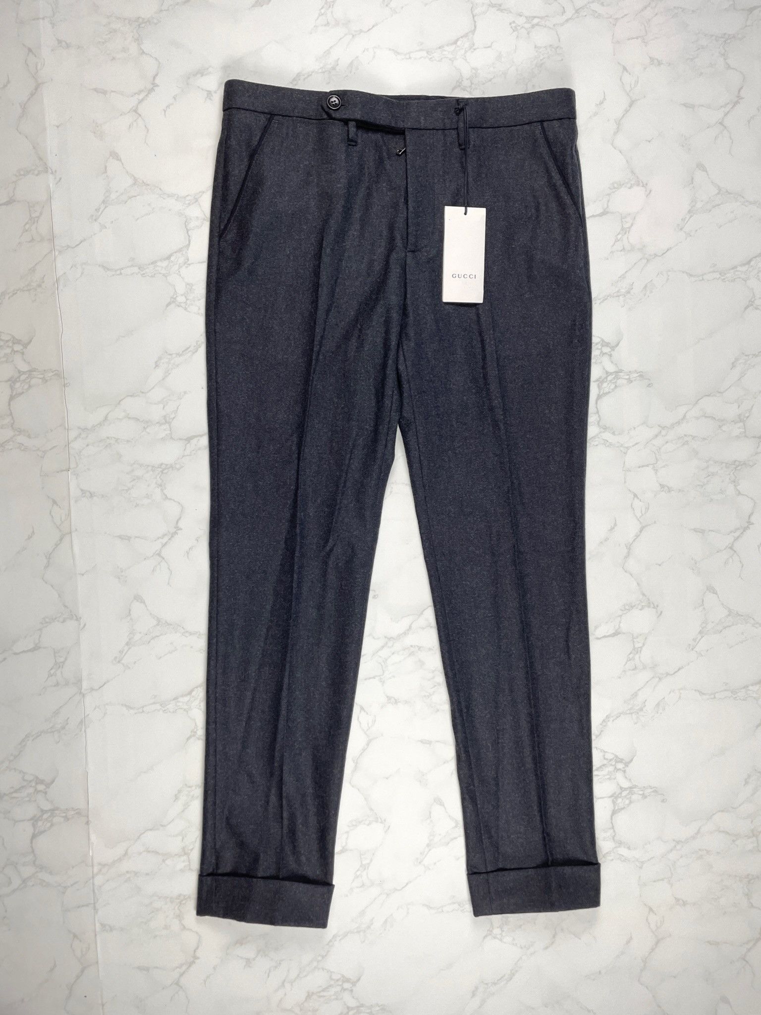 Gucci 🔥70% OFF🔥 Gucci Grey Wool Riding Casual Pants Size US 32 / EU 48 - 1 Thumbnail