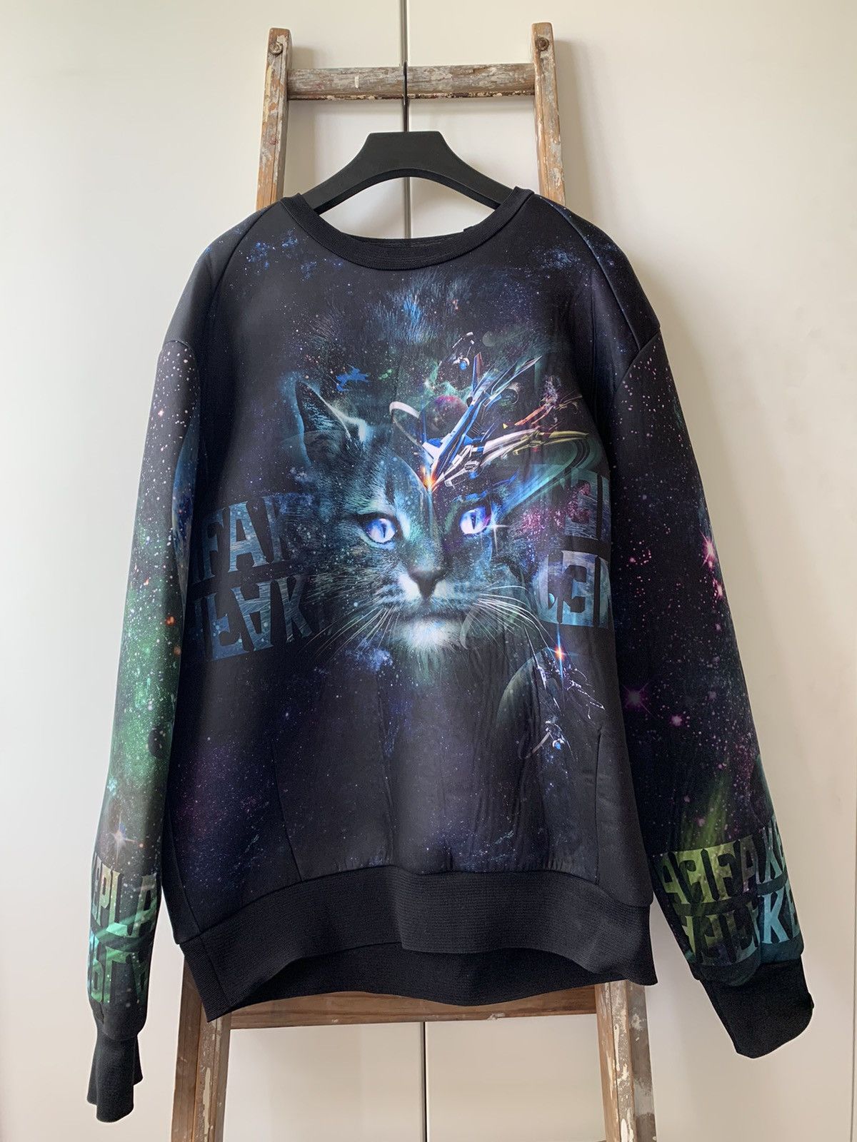 Juun.J JUUN.J SSENSE EXCLUSIVE COSMIC CAT SWEATSHIRT Size US L / EU 52-54 / 3 - 1 Thumbnail