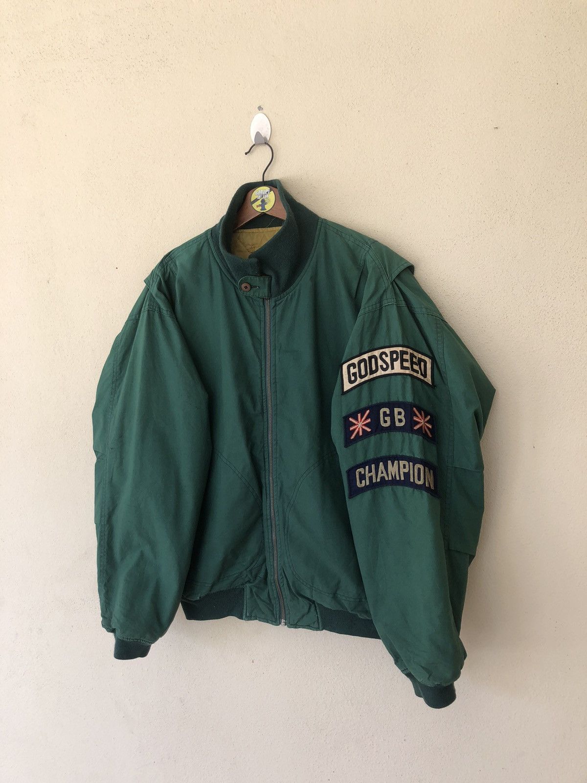 Godspeed Vintage Godspeed GB Champion Racing Bomber Jacket Size US L / EU 52-54 / 3 - 2 Thumbnail