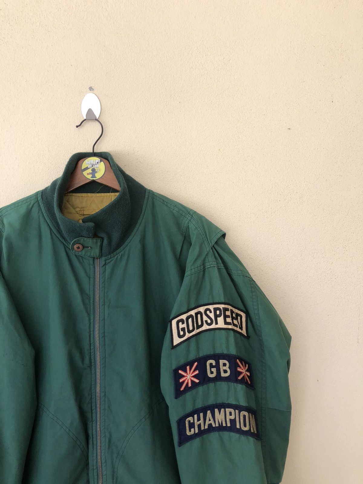 Godspeed Vintage Godspeed GB Champion Racing Bomber Jacket Size US L / EU 52-54 / 3 - 3 Thumbnail