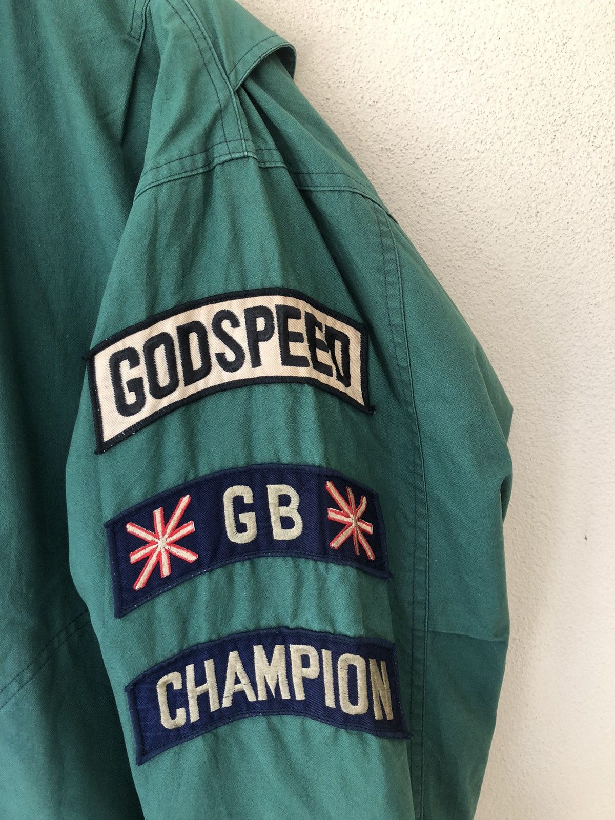 Godspeed Vintage Godspeed GB Champion Racing Bomber Jacket Size US L / EU 52-54 / 3 - 6 Thumbnail