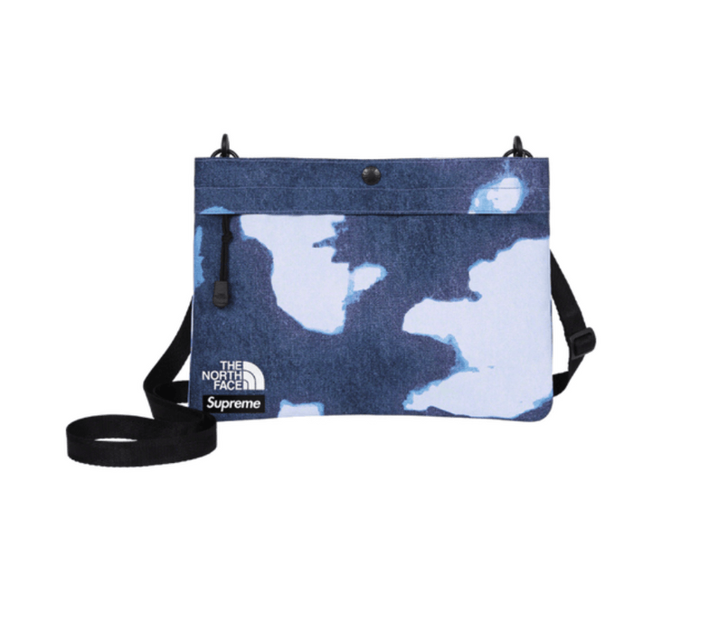 Supreme Supreme The North Face Bleached Denim Shoulder Bag