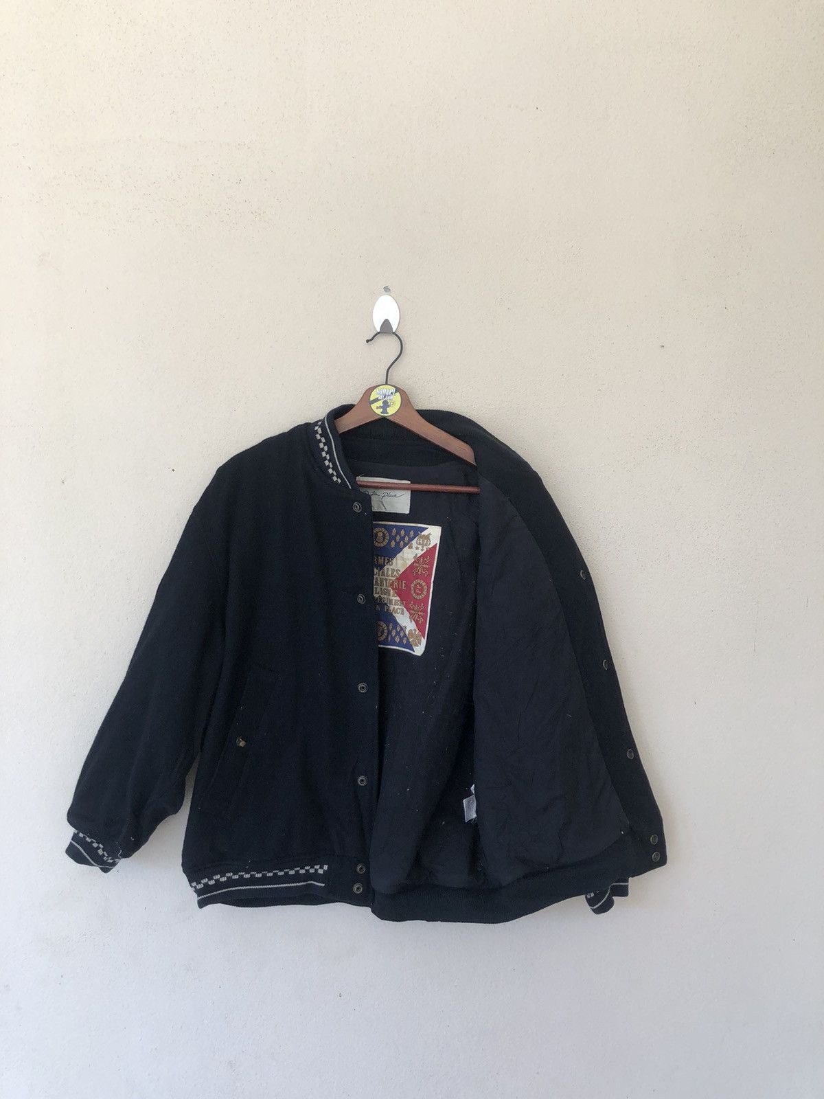 Japanese Brand Vintage Peyton Place/PPFM Black Wool Varsity Size US M / EU 48-50 / 2 - 9 Thumbnail