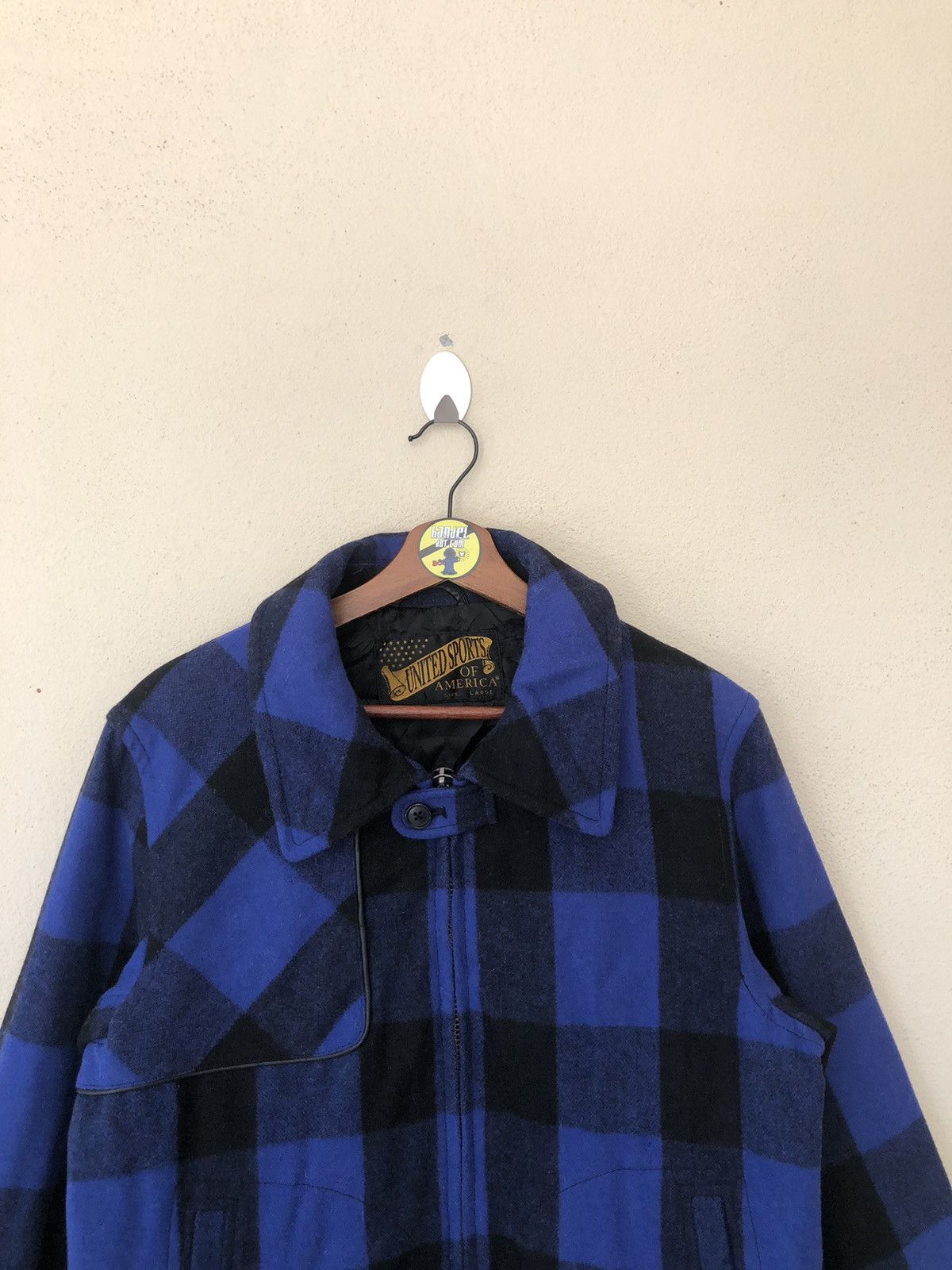Flannel × Vintage United Sports of America Tartan Flannel Jacket Size US L / EU 52-54 / 3 - 3 Thumbnail