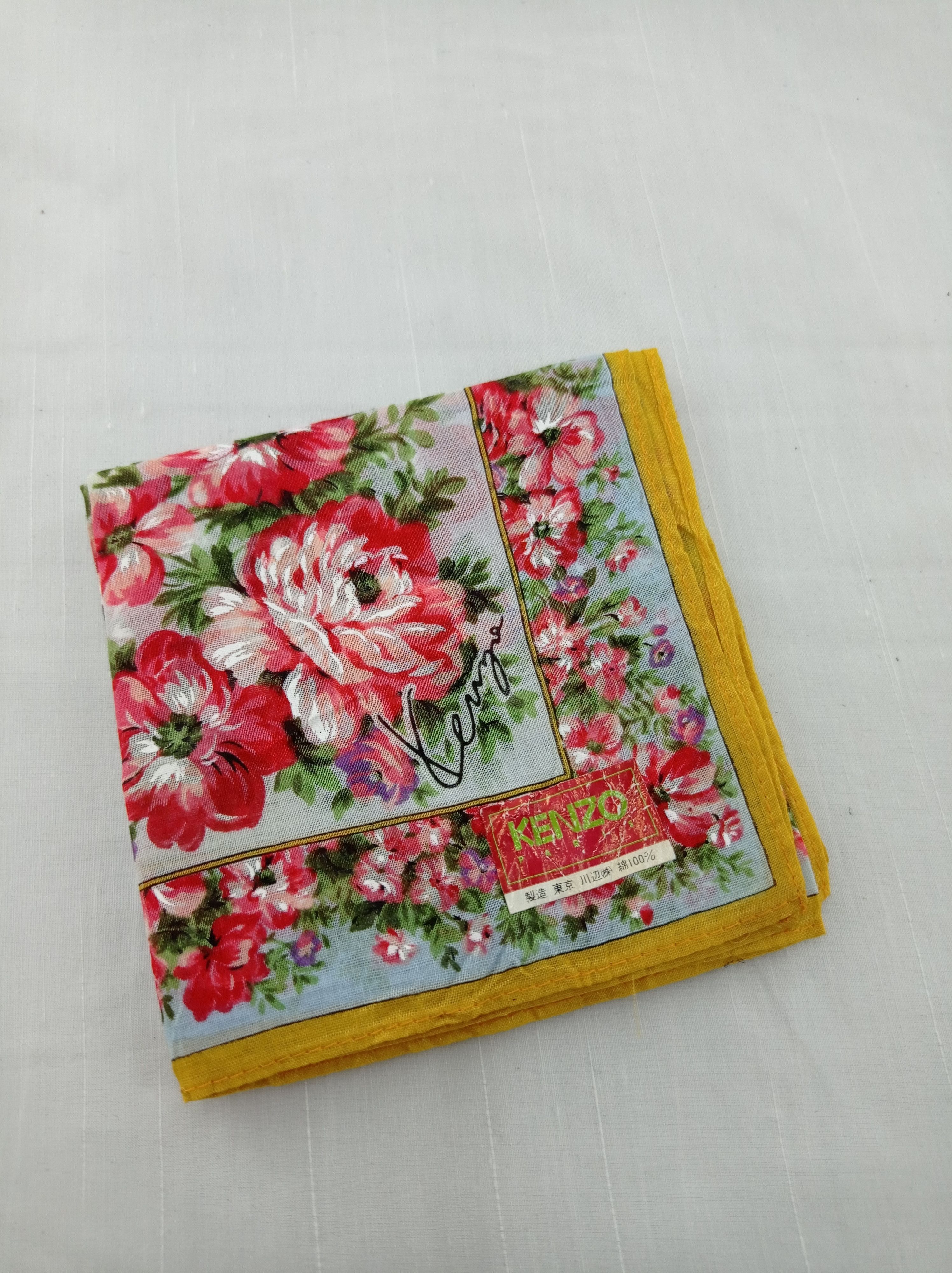 Kenzo Kenzo Floral Handkerchief / Neckwear / Bandana Size ONE SIZE - 2 Thumbnail