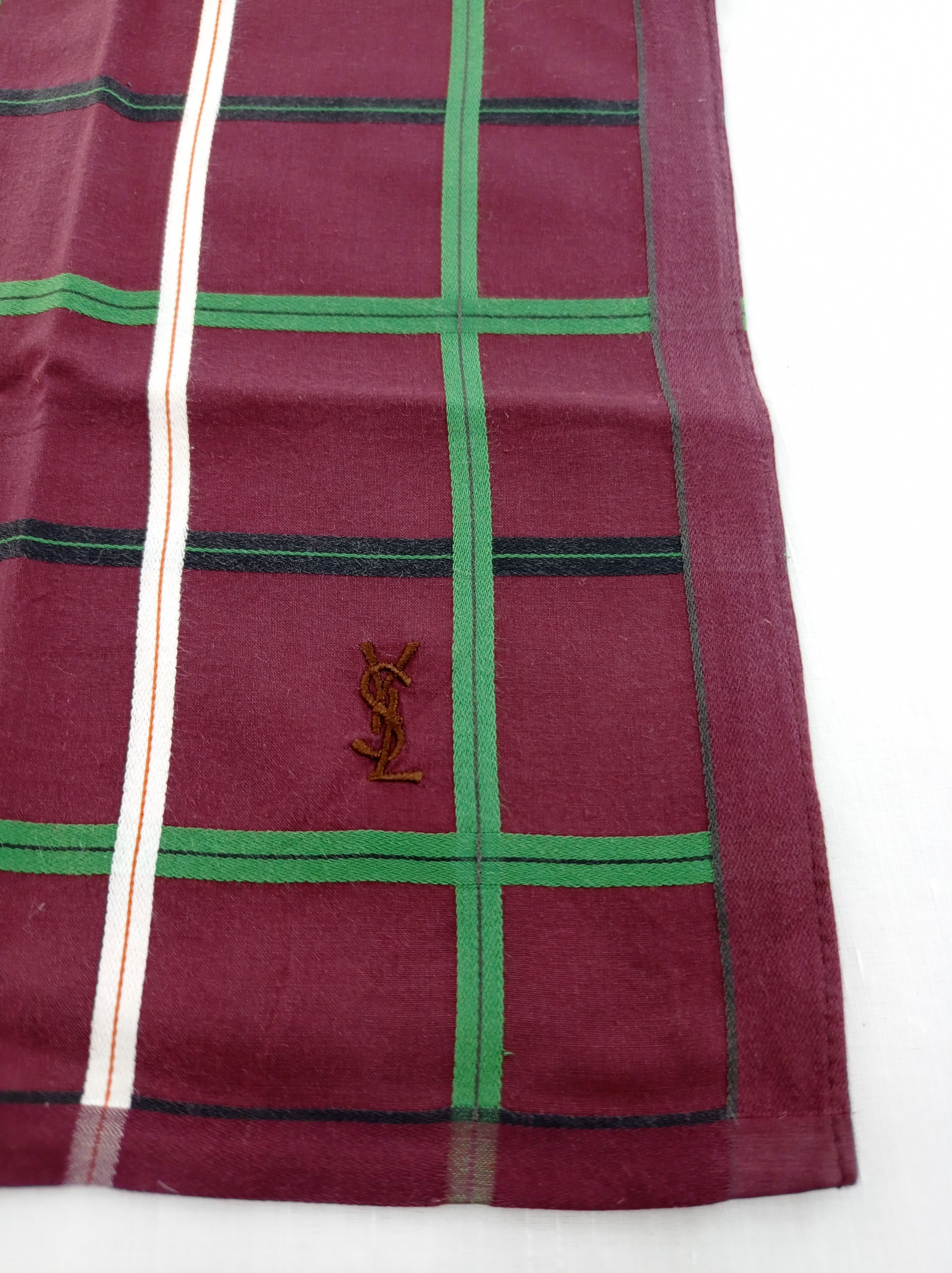 Vintage × Yves Saint Laurent Vintage Yves Saint Laurent Handkerchief / Neckwear / Bandana Size ONE SIZE - 4 Thumbnail