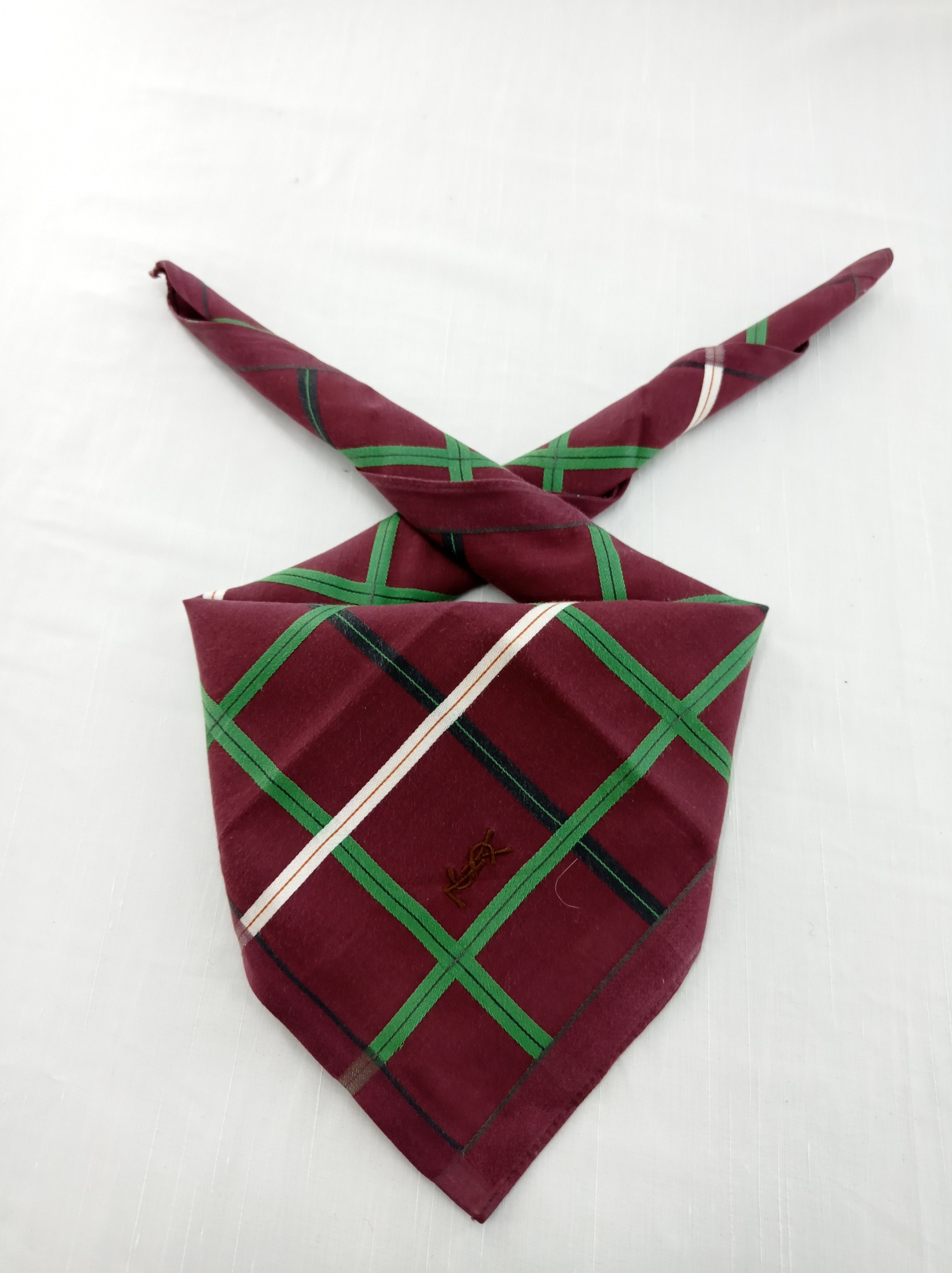 Vintage × Yves Saint Laurent Vintage Yves Saint Laurent Handkerchief / Neckwear / Bandana Size ONE SIZE - 1 Thumbnail