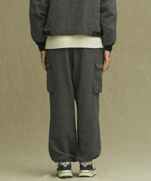 Japanese Brand Men’s 🇯🇵 nano universe Herringbone Wide Cargo Pants Sz JPN M Size US 31 - 5 Thumbnail