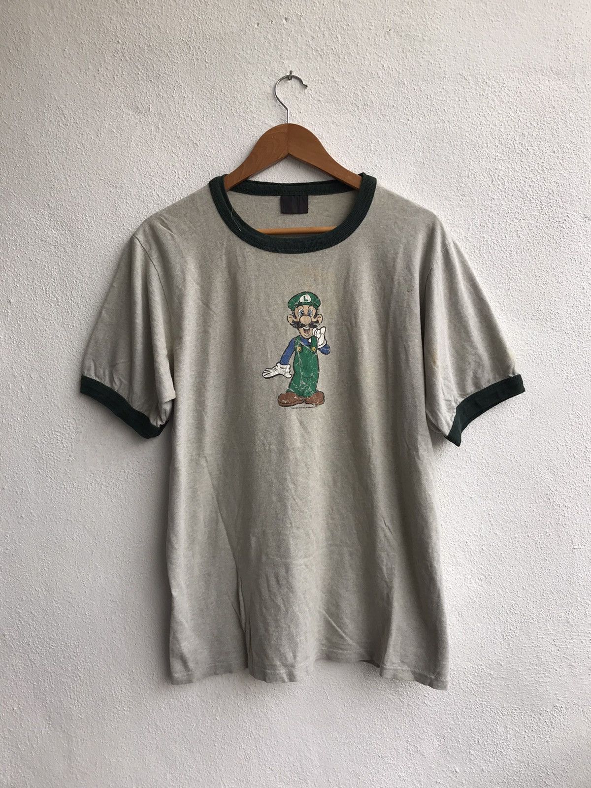 Vintage Y2K nintendo Mario movie Luigi Ringer Shirt