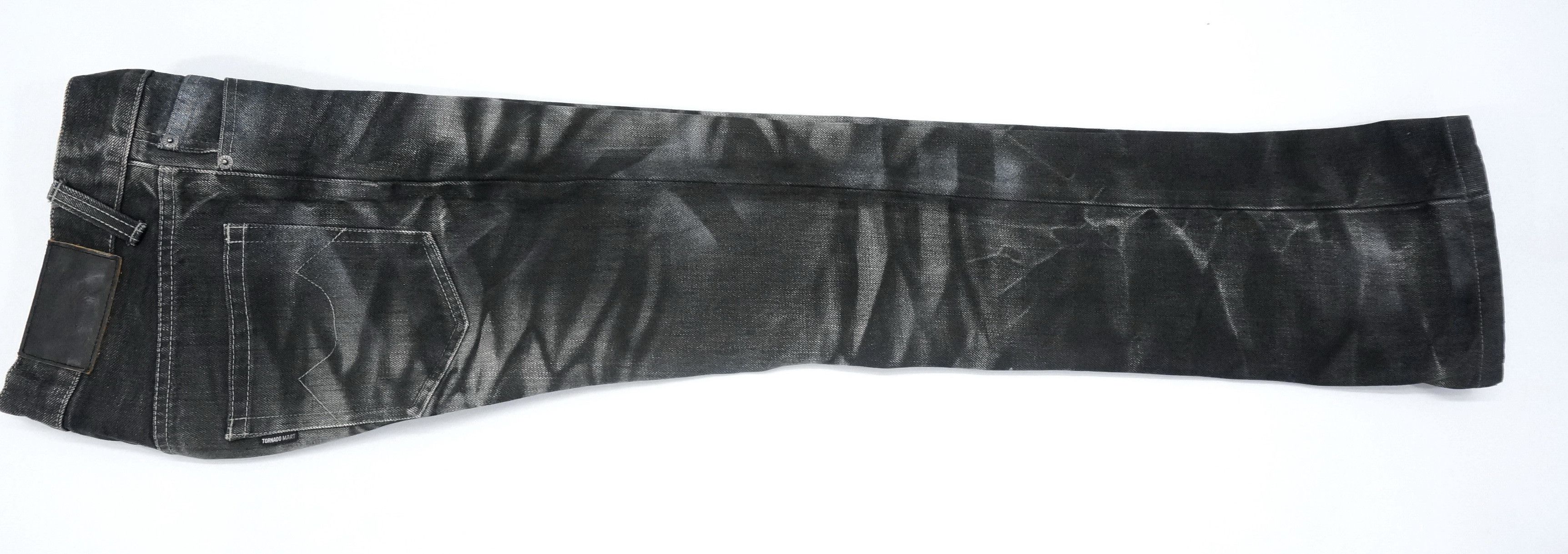 Japanese Brand 🔥 TORNADO MART Distressed Acid Wash Flared Skinny Jeans Size US 29 - 9 Thumbnail