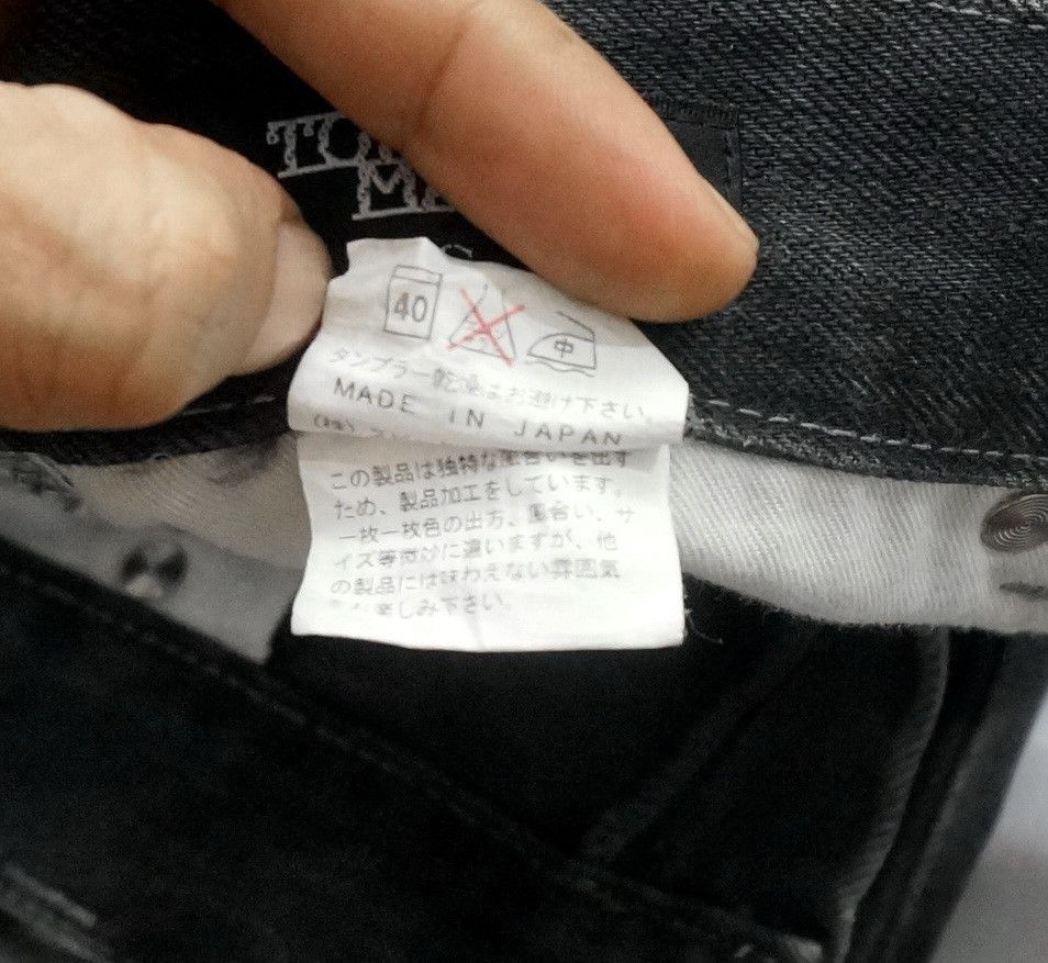 Japanese Brand 🔥 TORNADO MART Distressed Acid Wash Flared Skinny Jeans Size US 29 - 17 Thumbnail