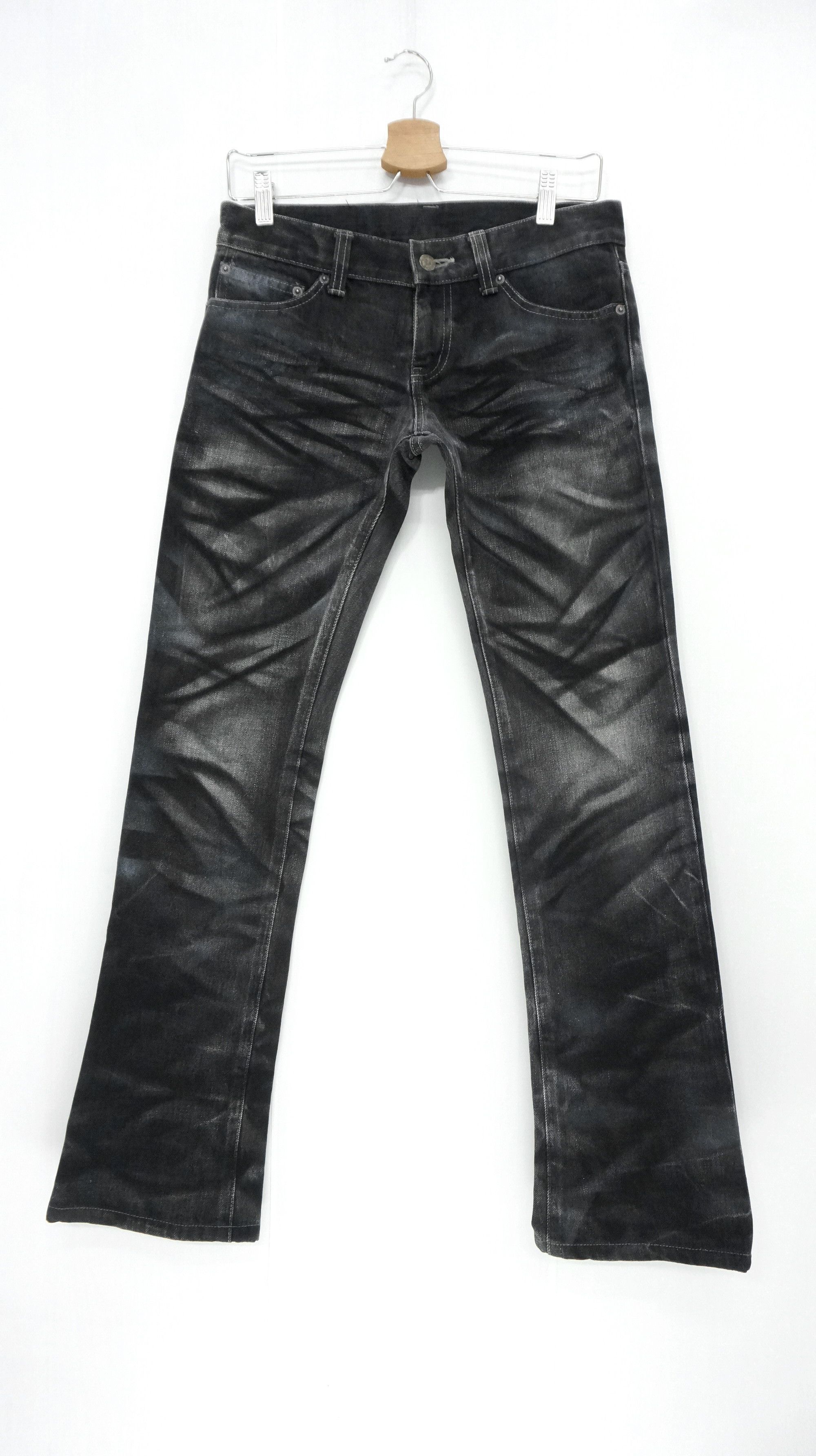 🔥 TORNADO MART Distressed Acid Wash Flared Skinny Jeans