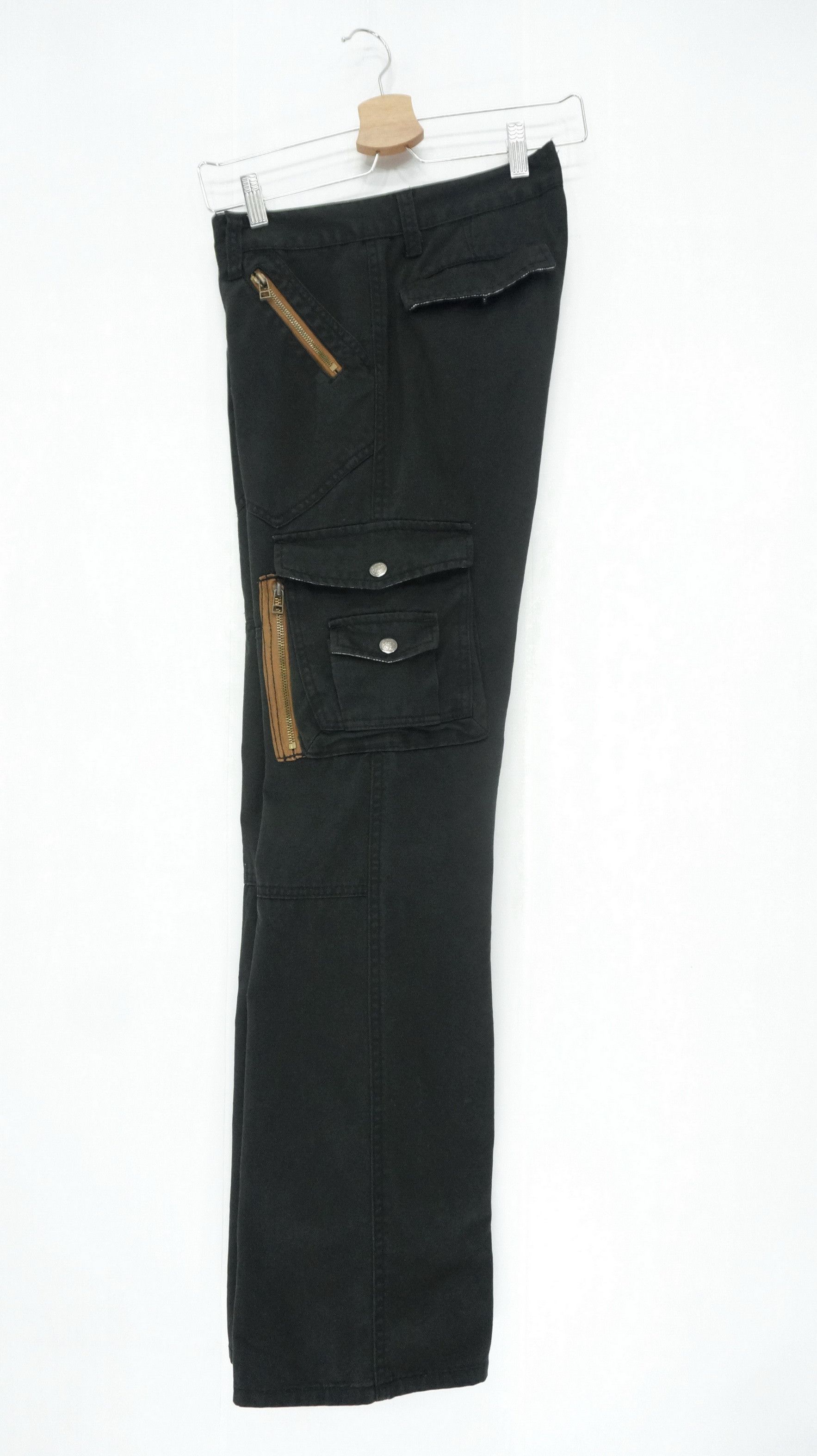 Japanese Brand Japanese Brand Multipocket Tactical Black Cargo Pants Size US 29 - 3 Thumbnail