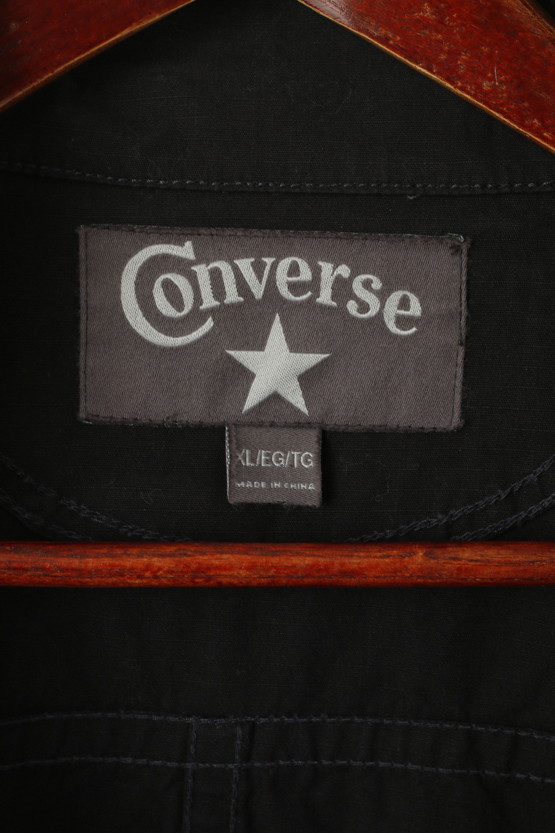 Converse Converse Men XL Jacket Black Cotton Skateboard 2470 Size US XL / EU 56 / 4 - 5 Thumbnail